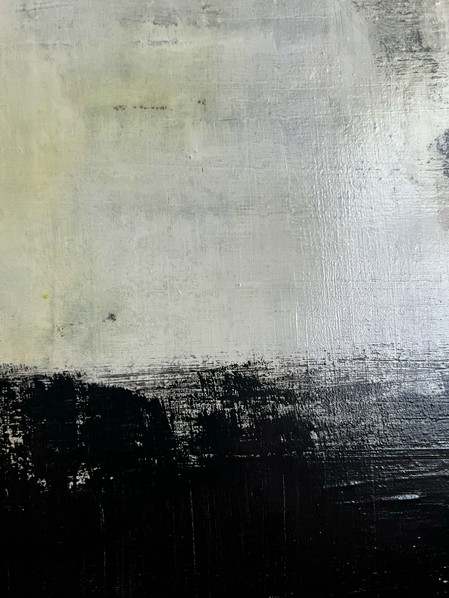 Fragments of Time: Minimalist Abstract Painting Inspired by Memory and Erosion  I  20" x 20"