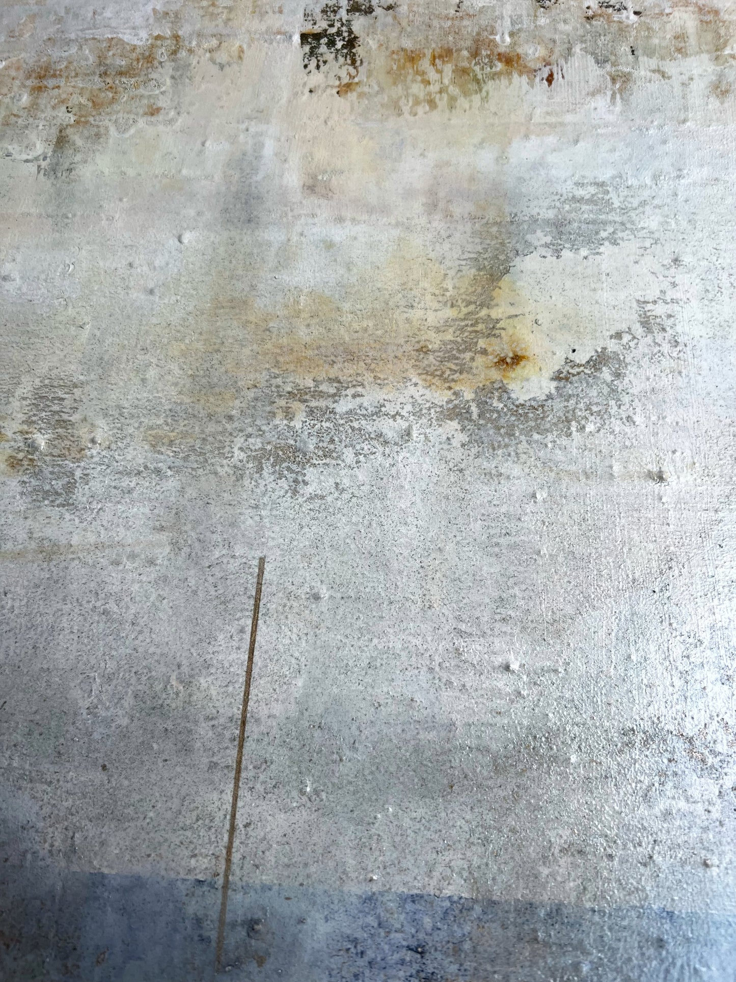Rust Horizon – Contemporary Textured Abstract Painting with Oxidation Effects | 31.5 x 31.5 Inche