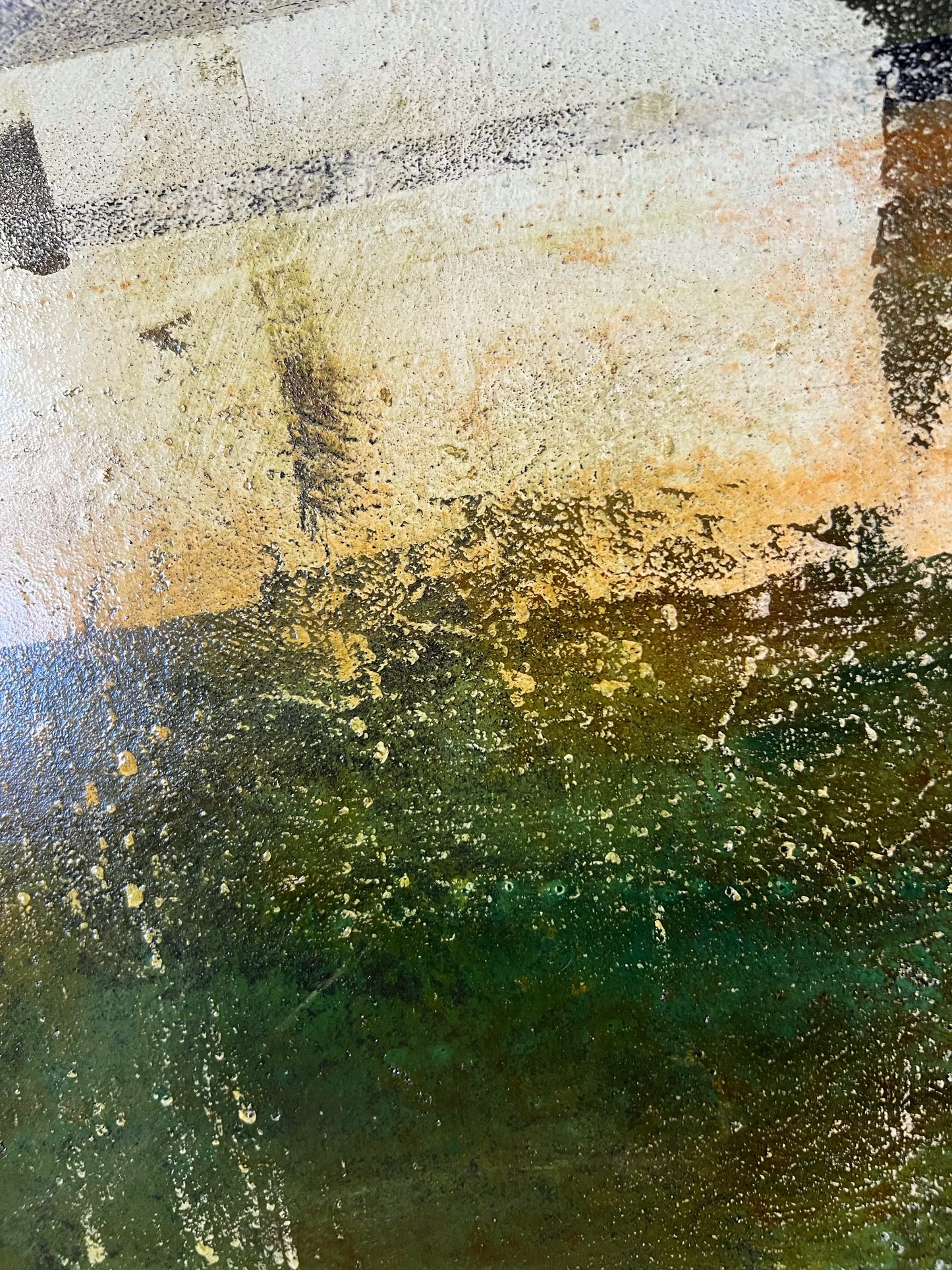 Mosaïques d’antan – Original Wabi-Sabi Mosaic Textured Painting | 16x16"