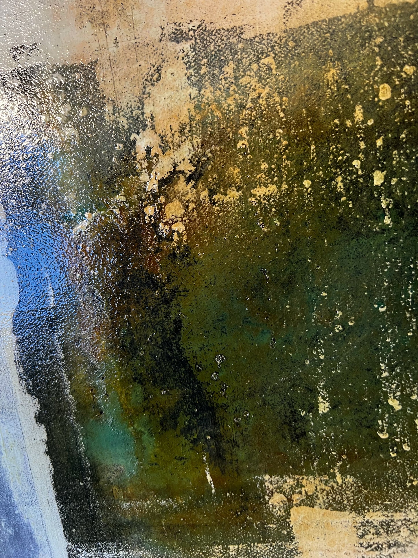 Mosaïques d’antan – Original Wabi-Sabi Mosaic Textured Painting | 16x16"