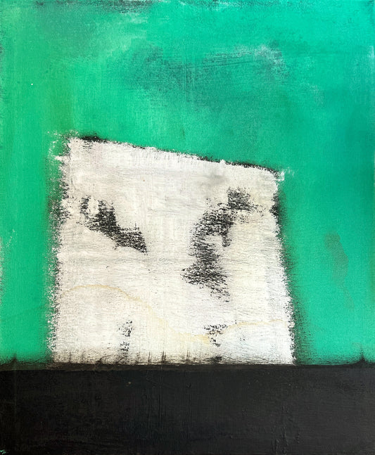 Emergence – Original Architectural White Heavy Textured Painting | 18x15" Deep Profile