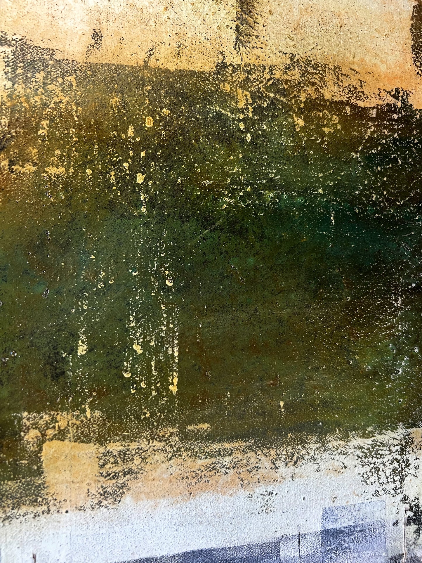 Mosaïques d’antan – Original Wabi-Sabi Mosaic Textured Painting | 16x16"