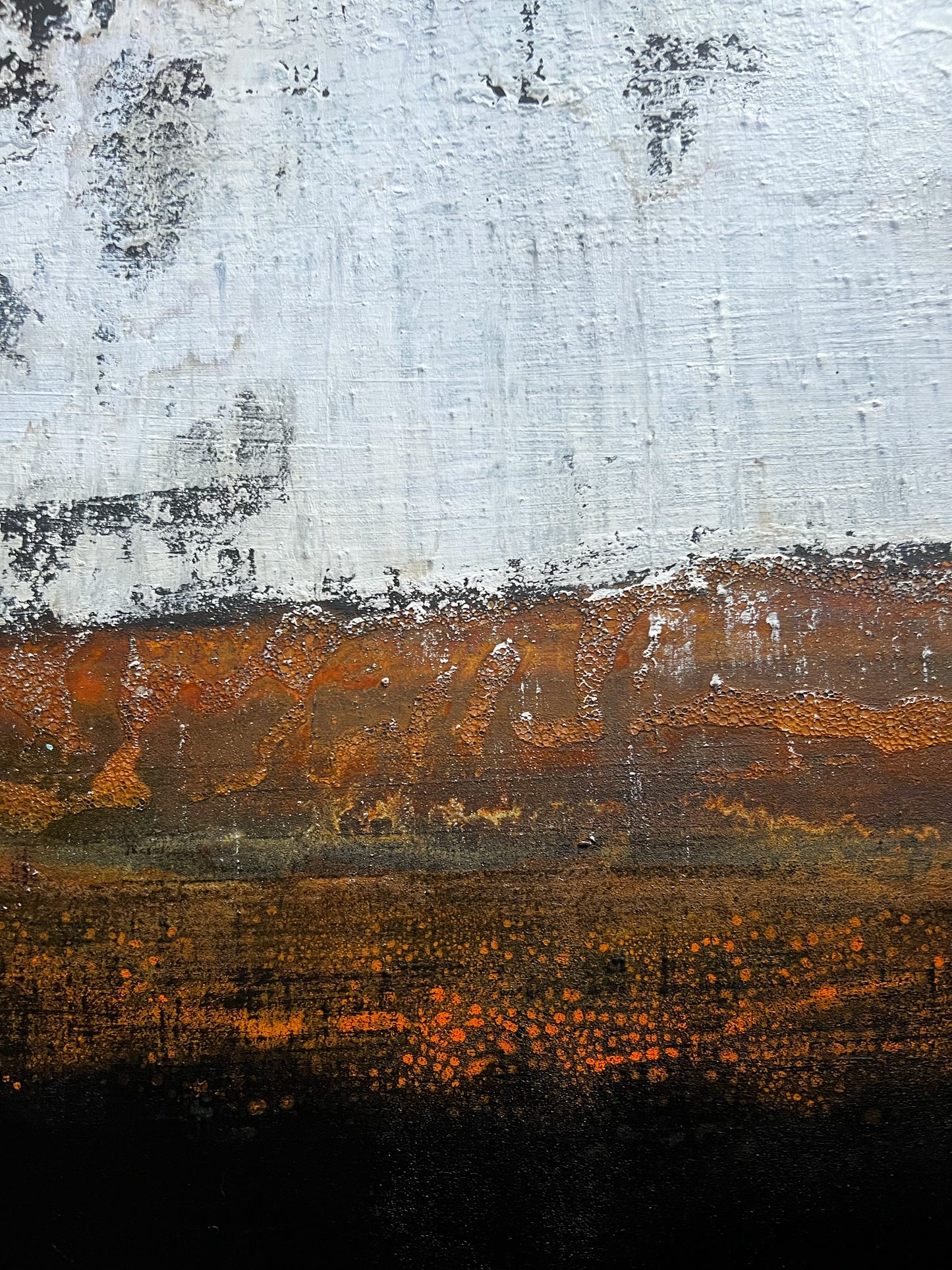 Surface Tension | Original Textured Abstract Painting 20" x 20" | Mixed Media Contemporary Art on Canvas