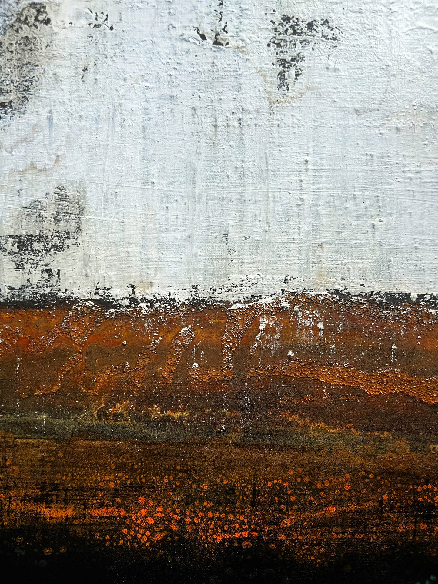Surface Tension | Original Textured Abstract Painting 20" x 20" | Mixed Media Contemporary Art on Canvas