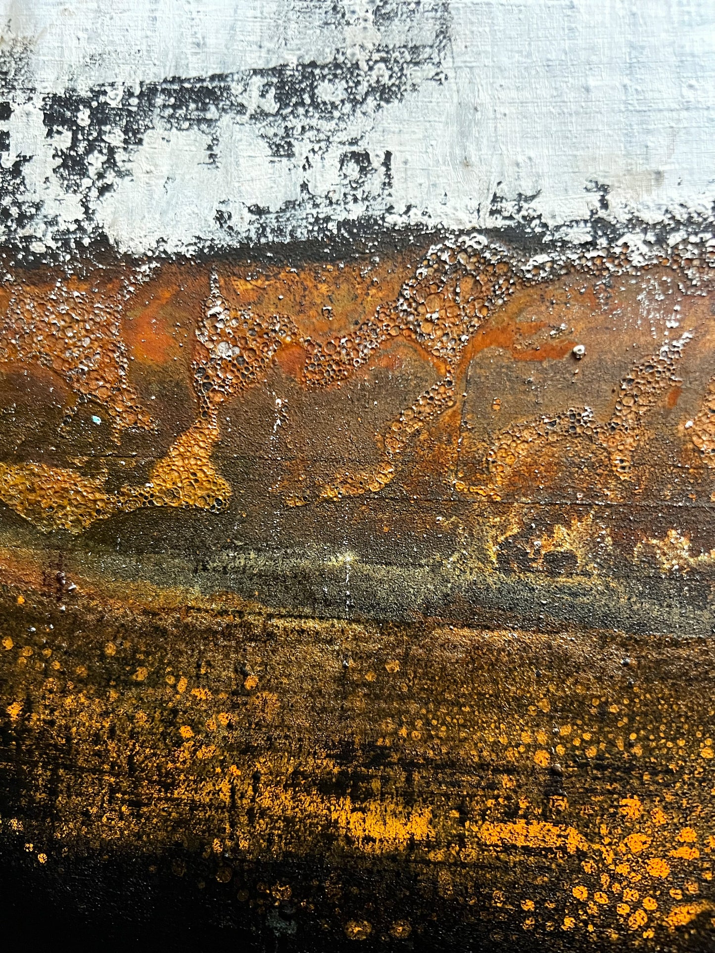 Surface Tension | Original Textured Abstract Painting 20" x 20" | Mixed Media Contemporary Art on Canvas