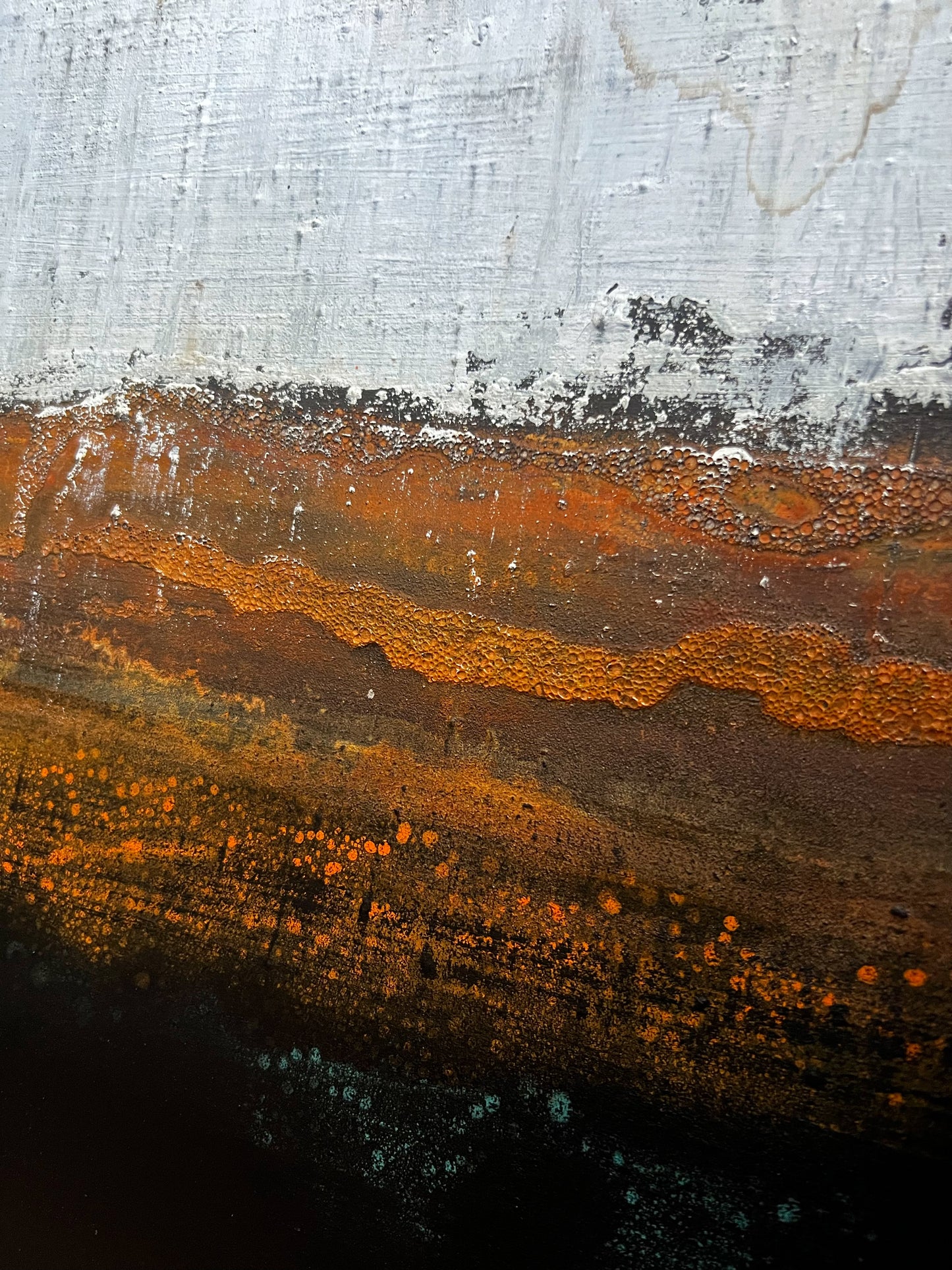 Surface Tension | Original Textured Abstract Painting 20" x 20" | Mixed Media Contemporary Art on Canvas