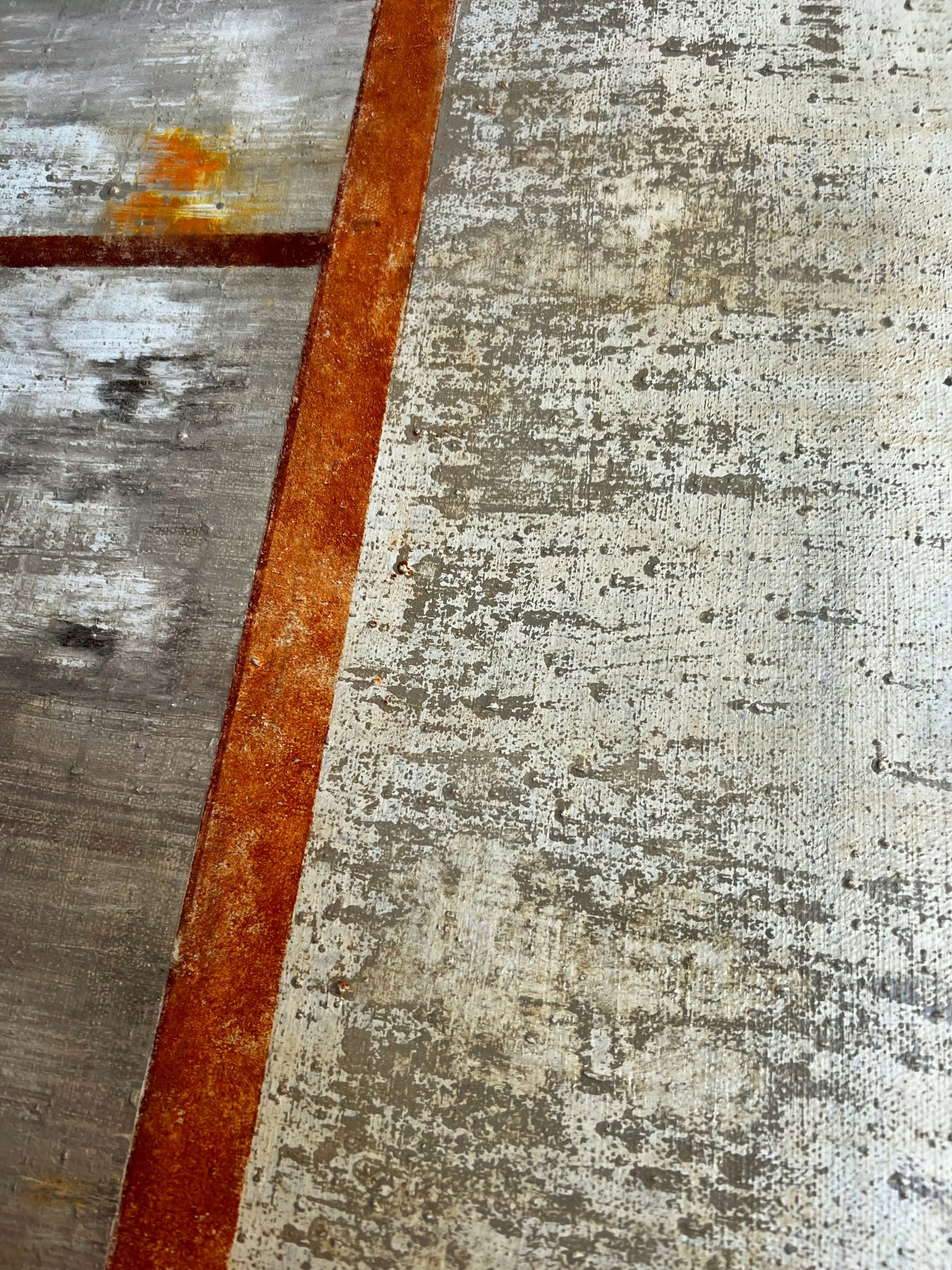 The Geometry of Silence | Wabi-Sabi Textured Abstract Painting 20" x 20" | Original Mixed Media Canvas Art