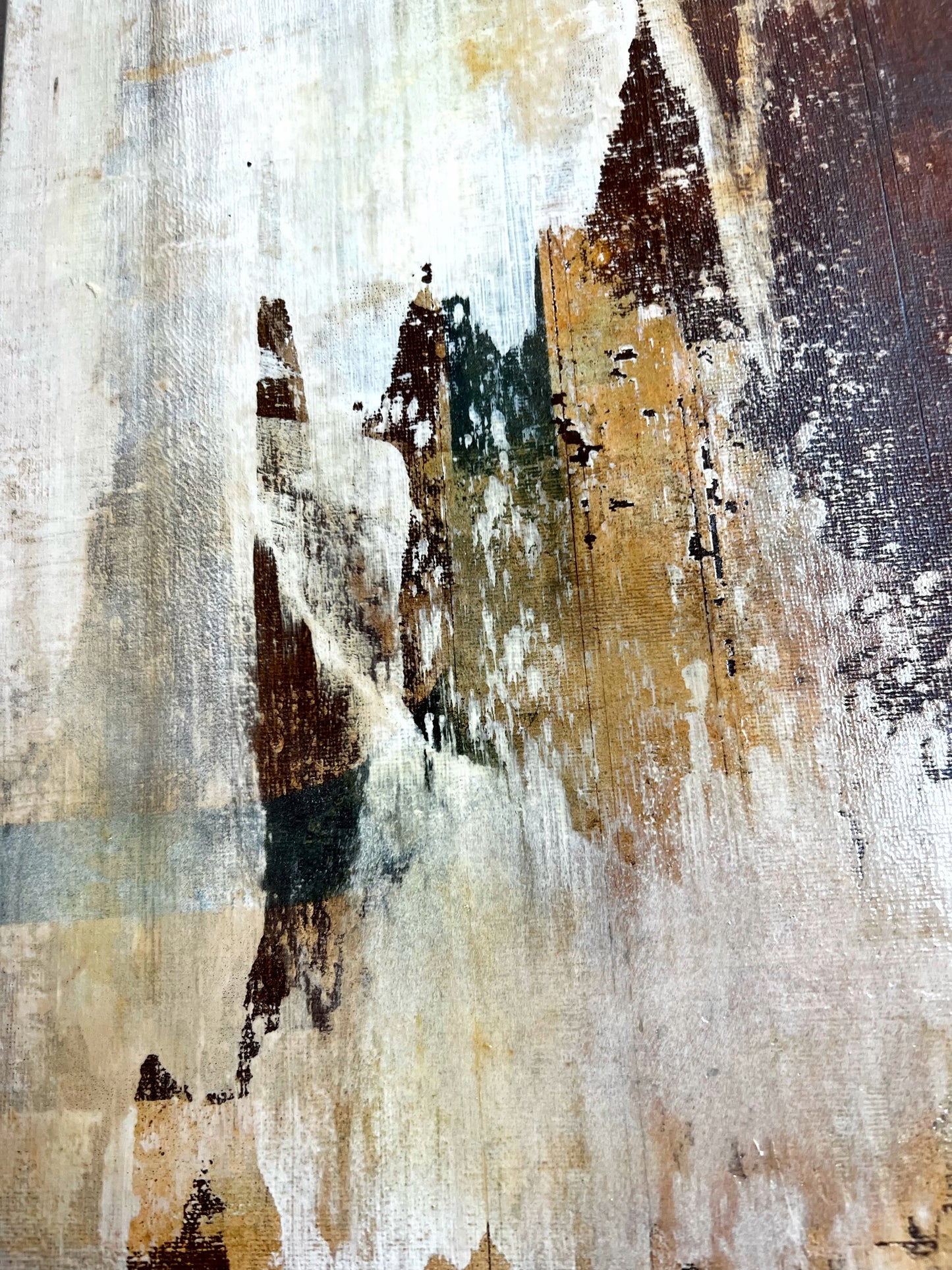 Rugosidad del Vacío – Original Wabi-Sabi Heavy Textured Painting | 20x20”