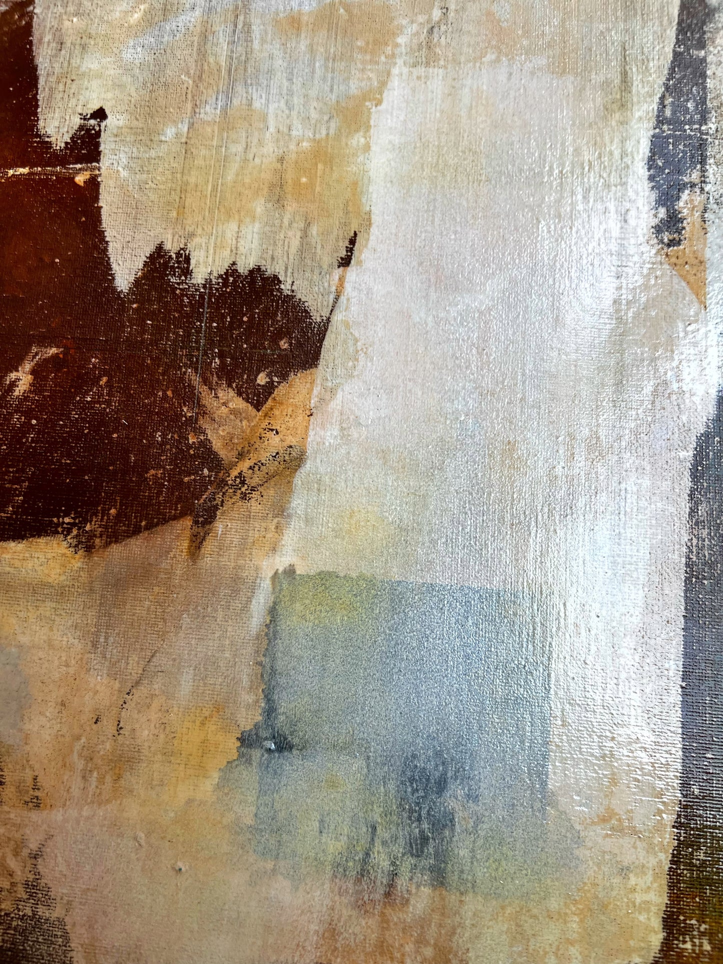 Rugosidad del Vacío – Original Wabi-Sabi Heavy Textured Painting | 20x20”