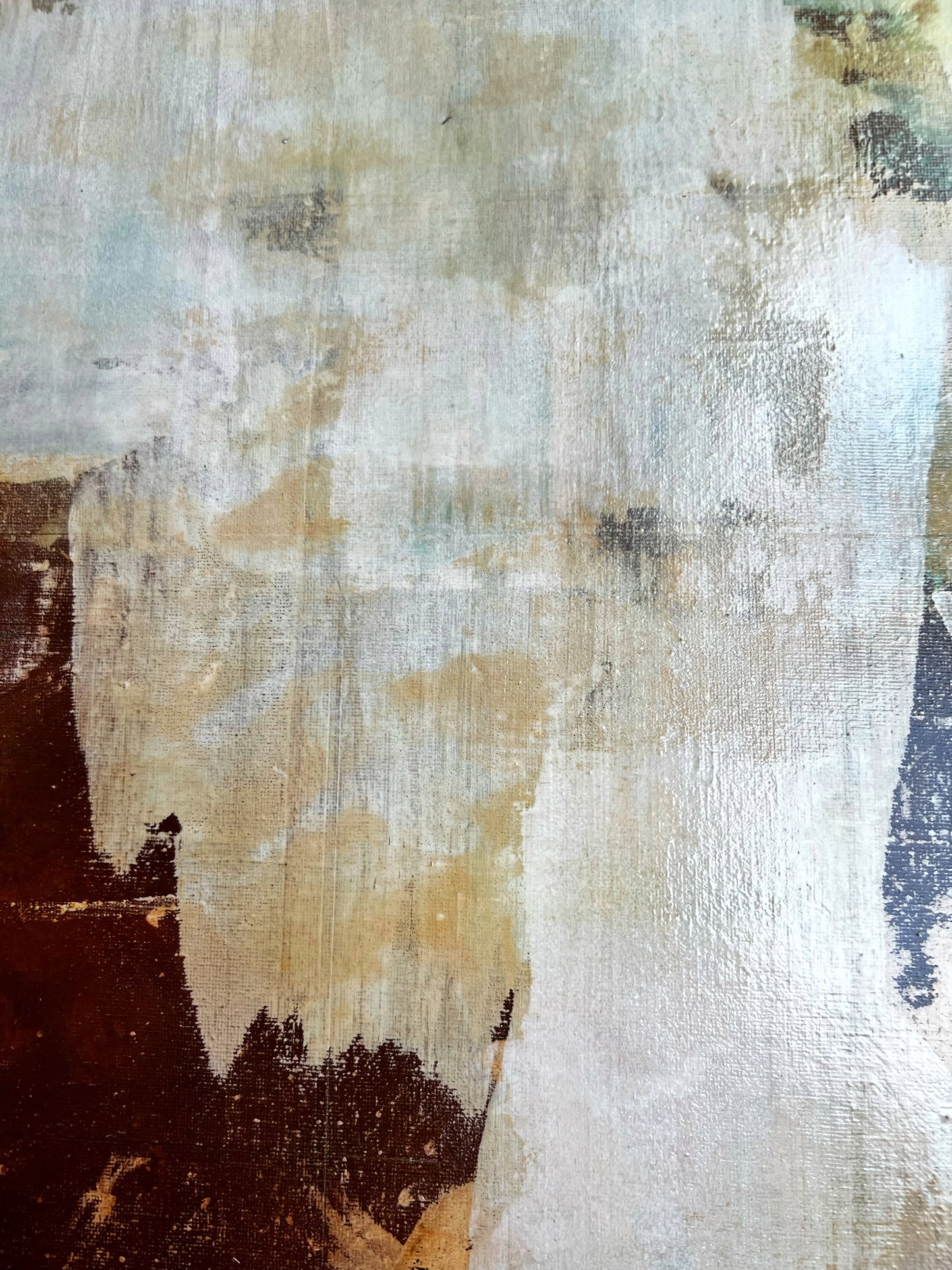 Rugosidad del Vacío – Original Wabi-Sabi Heavy Textured Painting | 20x20”