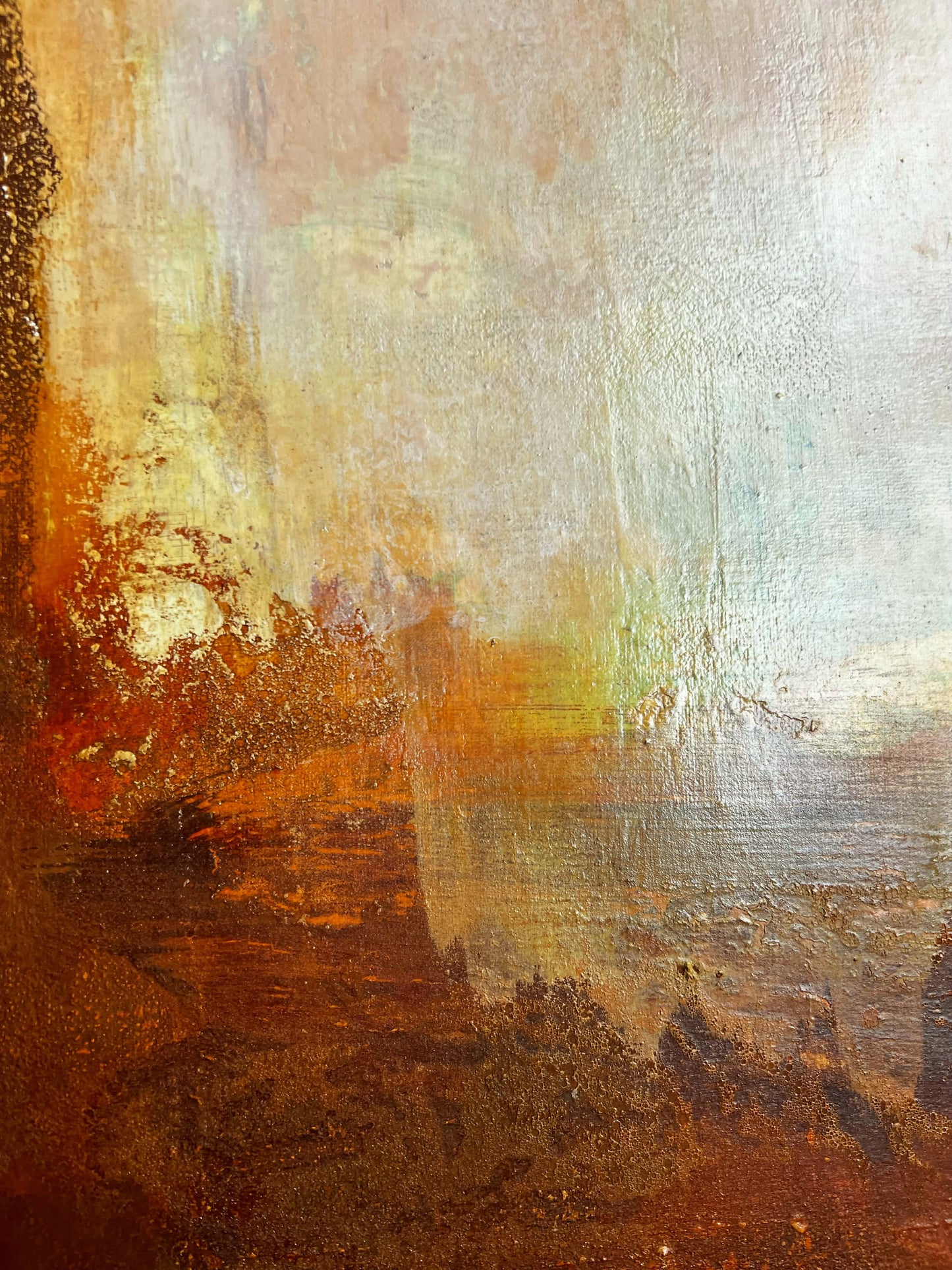 Cascades du Temps | Original Textured Abstract Painting 20" x 16" | Contemporary Mixed Media Art on Canvas
