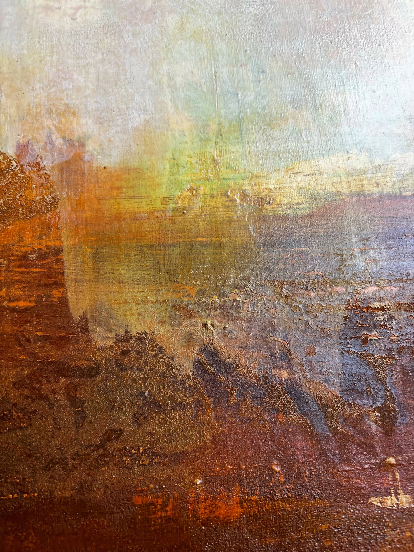 Cascades du Temps | Original Textured Abstract Painting 20" x 16" | Contemporary Mixed Media Art on Canvas