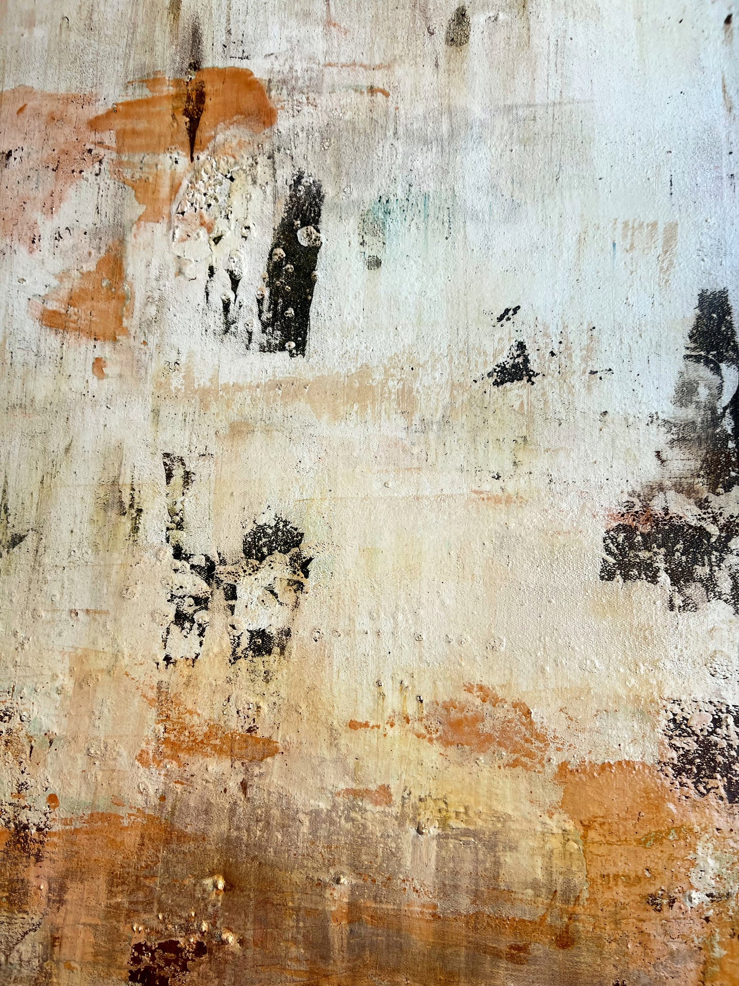 La Patine du Temps | Original Abstract Painting 39.4 x 31.5 in
