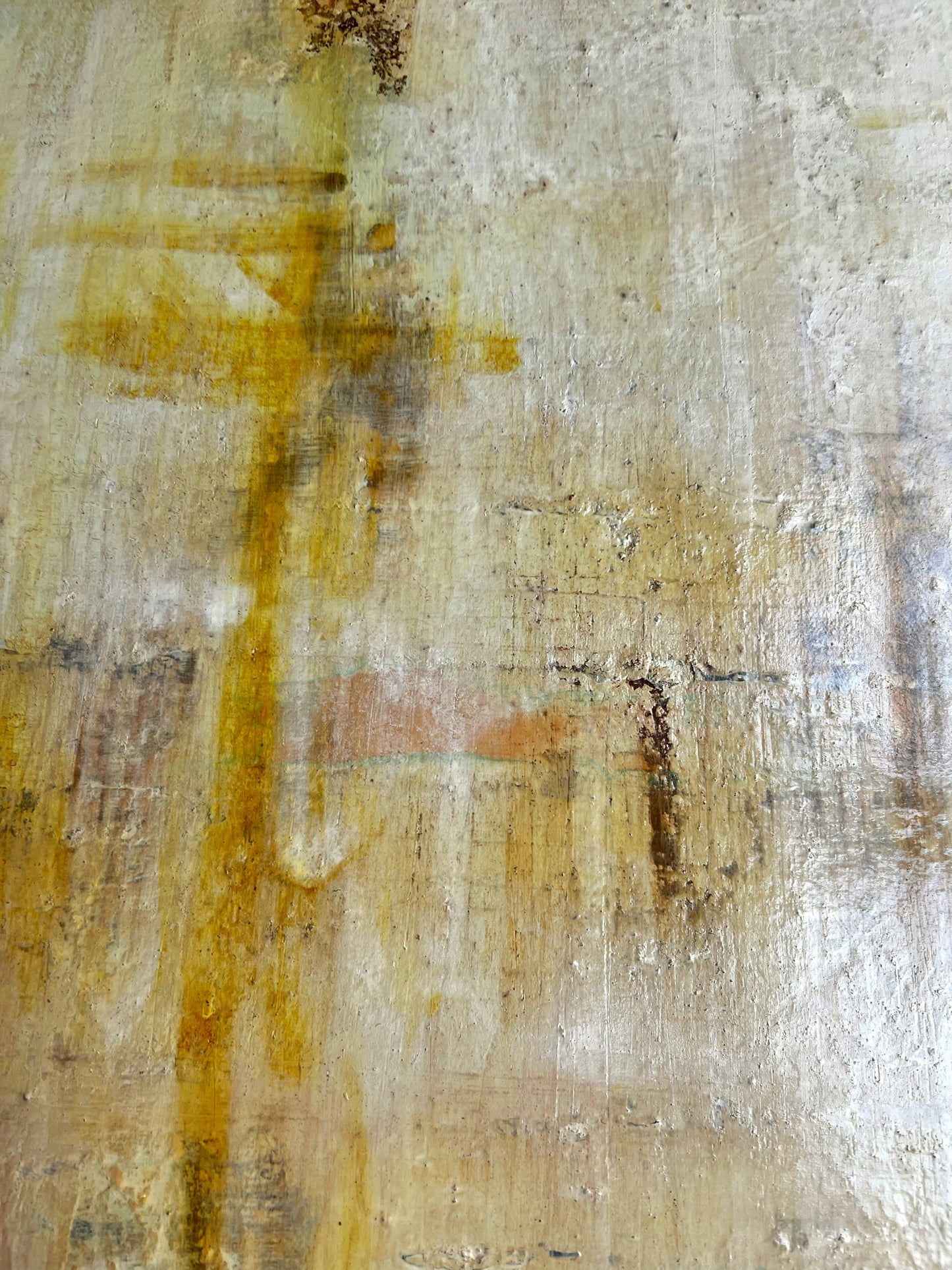 Sillage du Passé – Original Industrial Wabi-Sabi Textured Painting | 24x32”