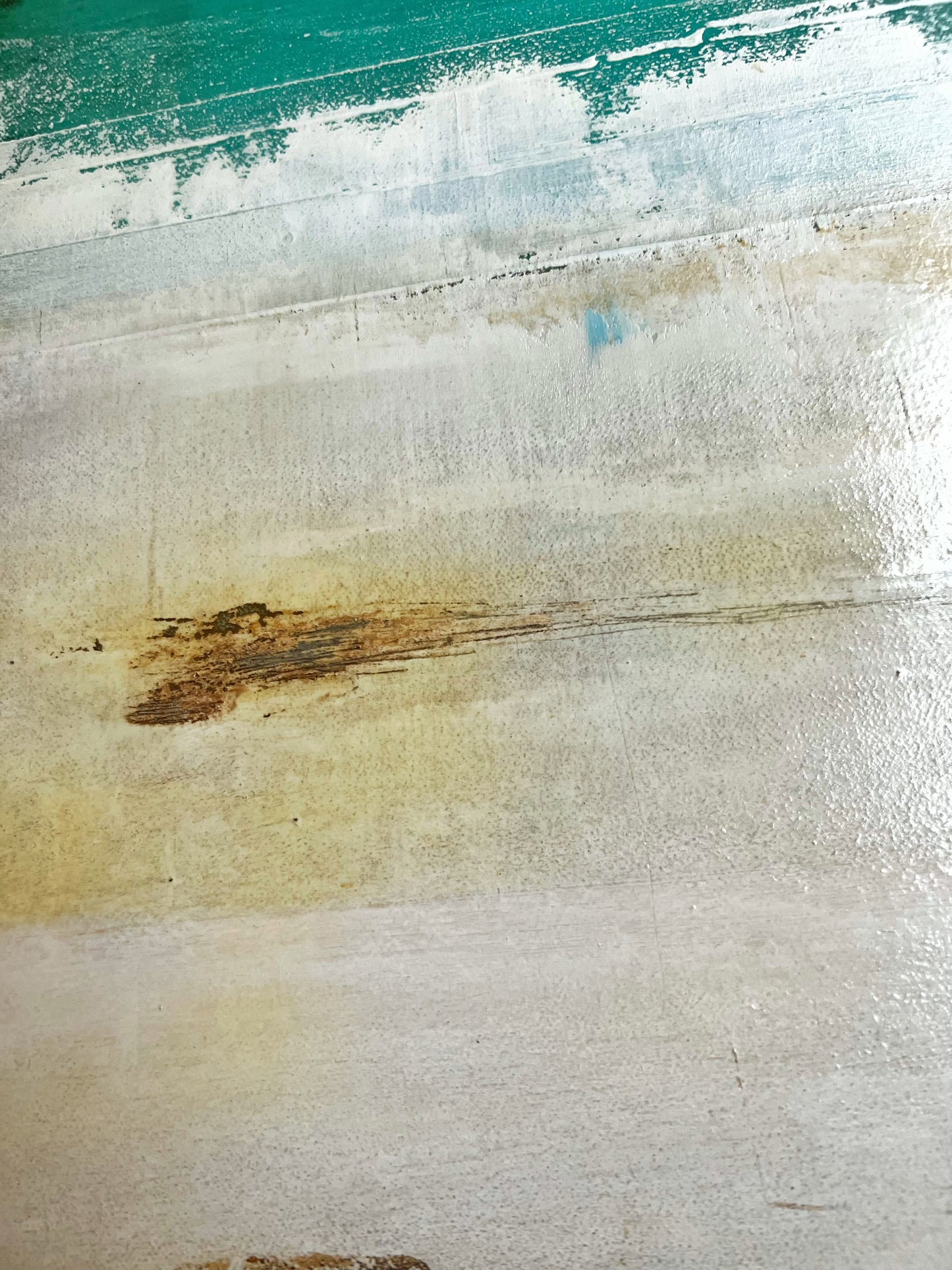 Still Horizon | Original Minimalist Abstract Painting 20" x 20" | Contemporary Mixed Media Art on Canvas