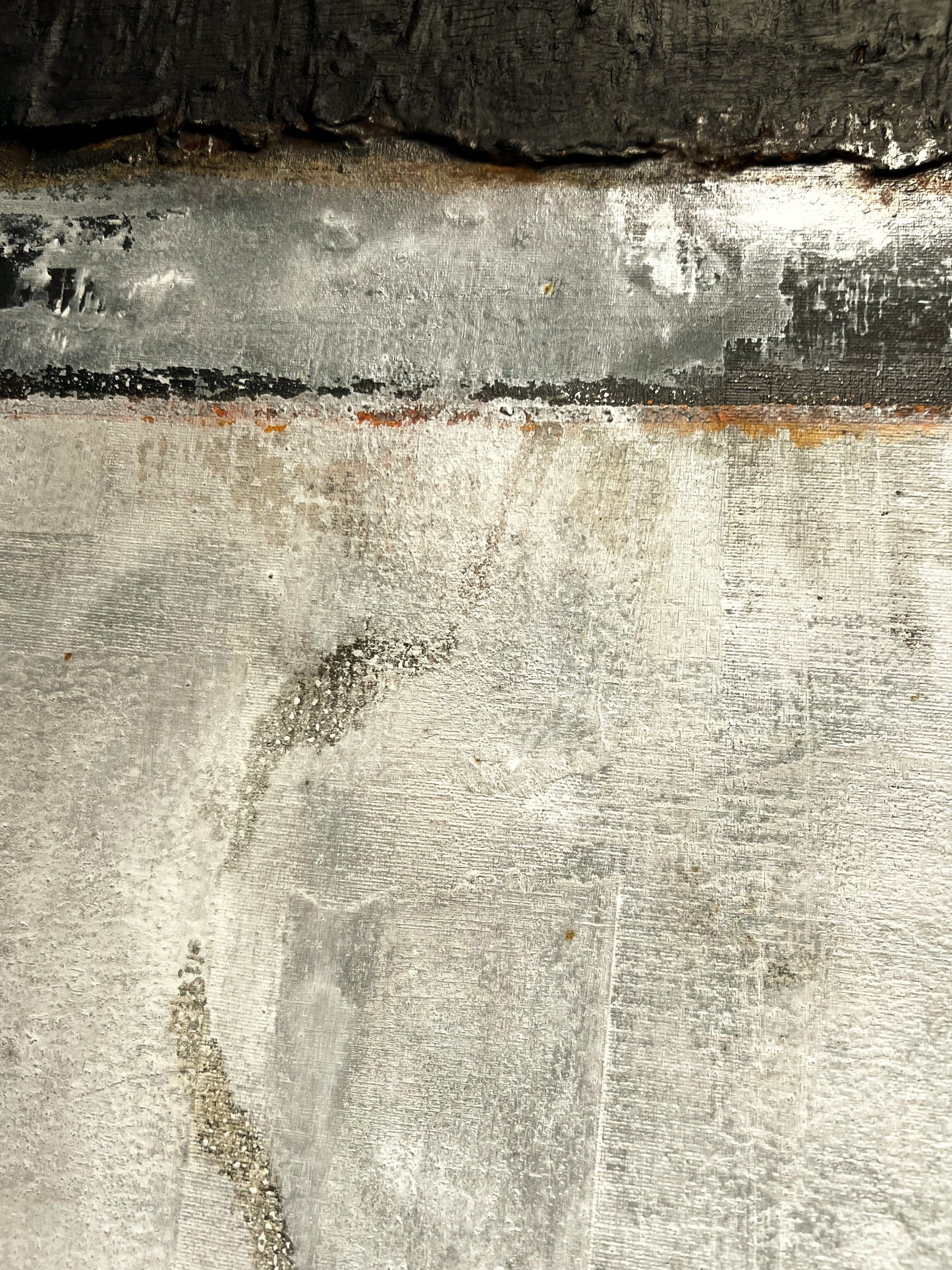 Bare Memory – Original Architectural White Heavy Textured Painting | 18x15" Deep Profile