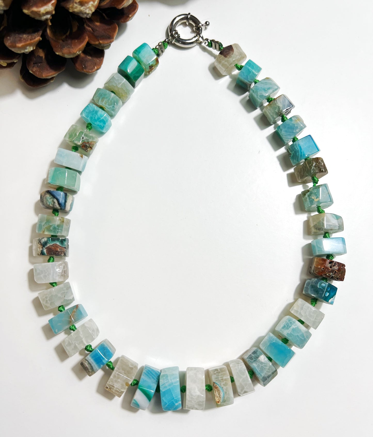 Gargantilla de Ágatas Naturales