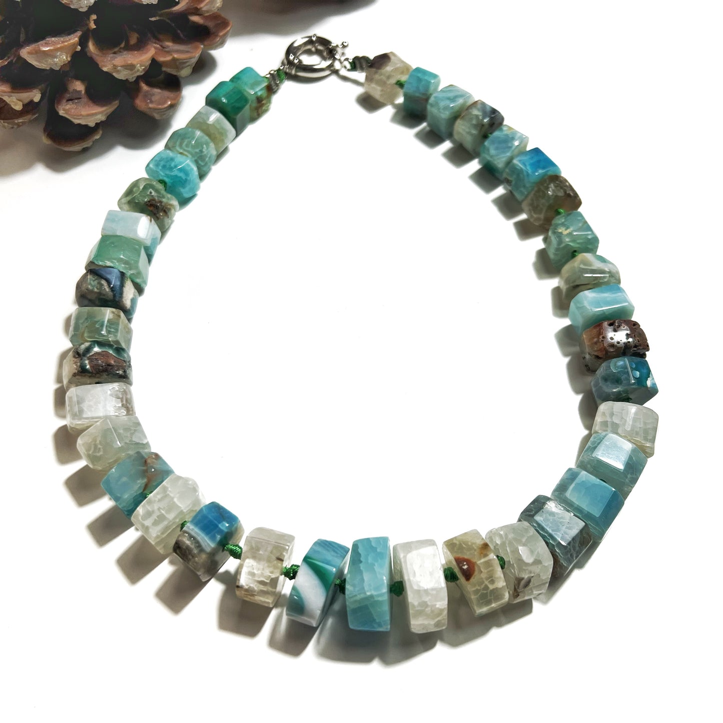 Gargantilla de Ágatas Naturales