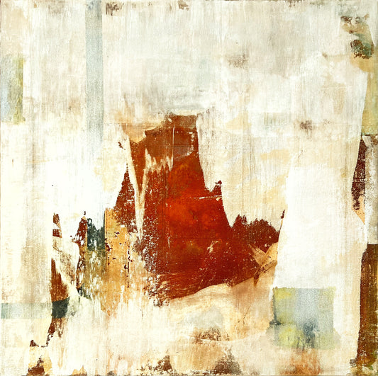 Rugosidad del Vacío – Original Wabi-Sabi Heavy Textured Painting | 20x20”