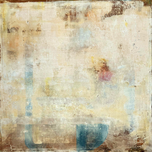 Raíces Inmateriales – Original Earthy Wabi-Sabi Textured Painting | 20x20”