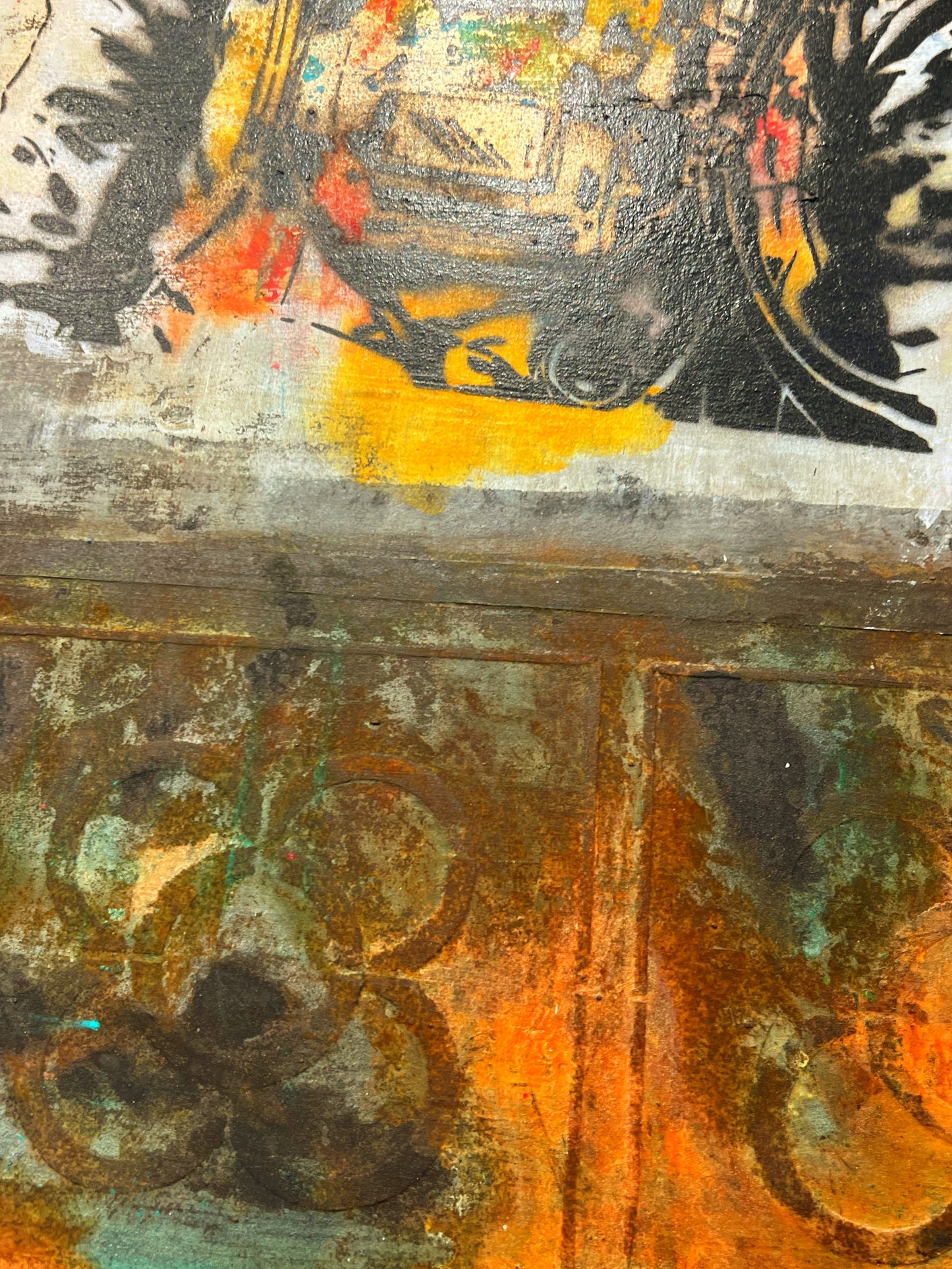From BCN to the Moon – Original Contemporary Mixed Media Artwork by Sergio Aranda