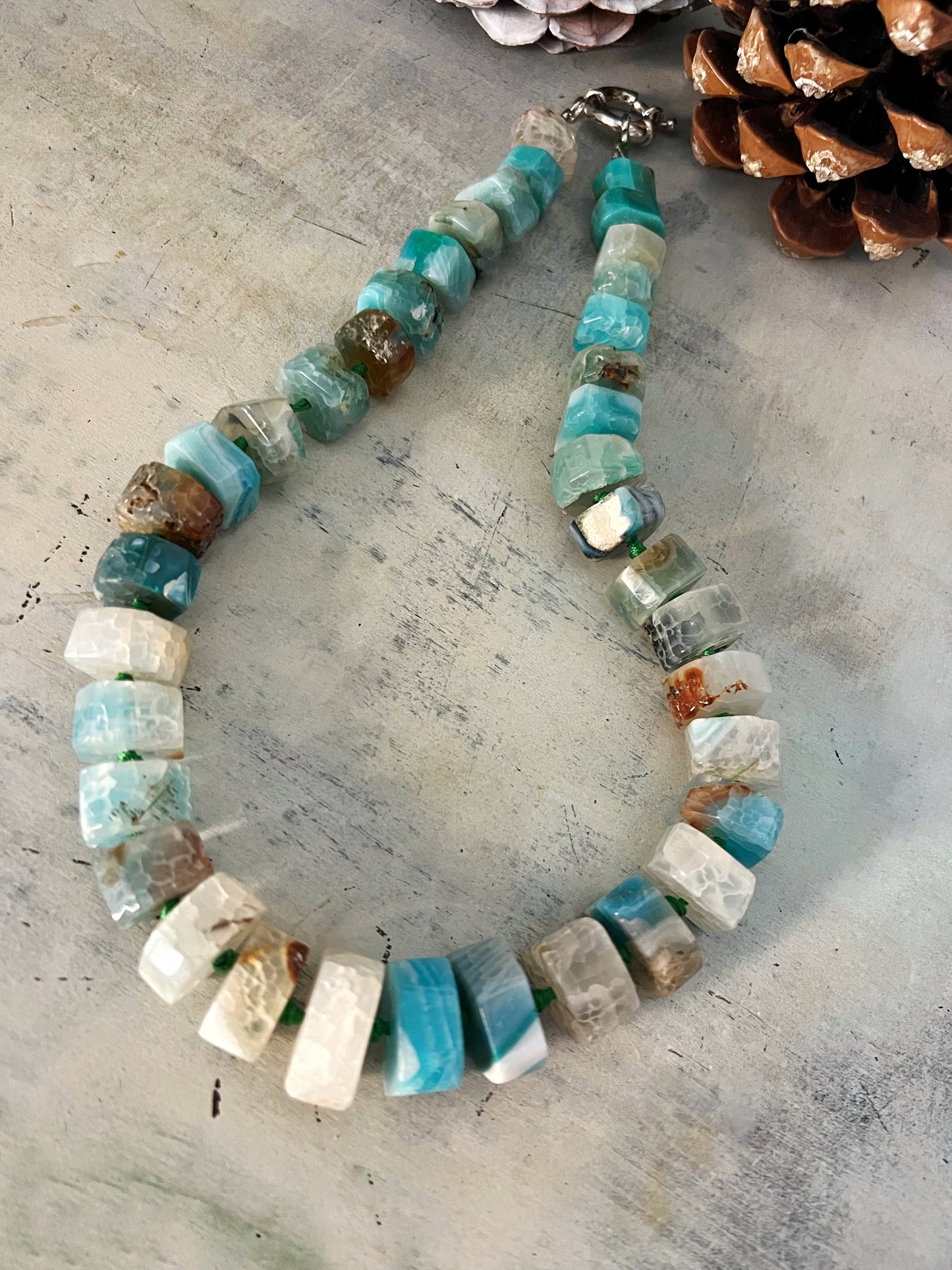 Gargantilla de Ágatas Naturales