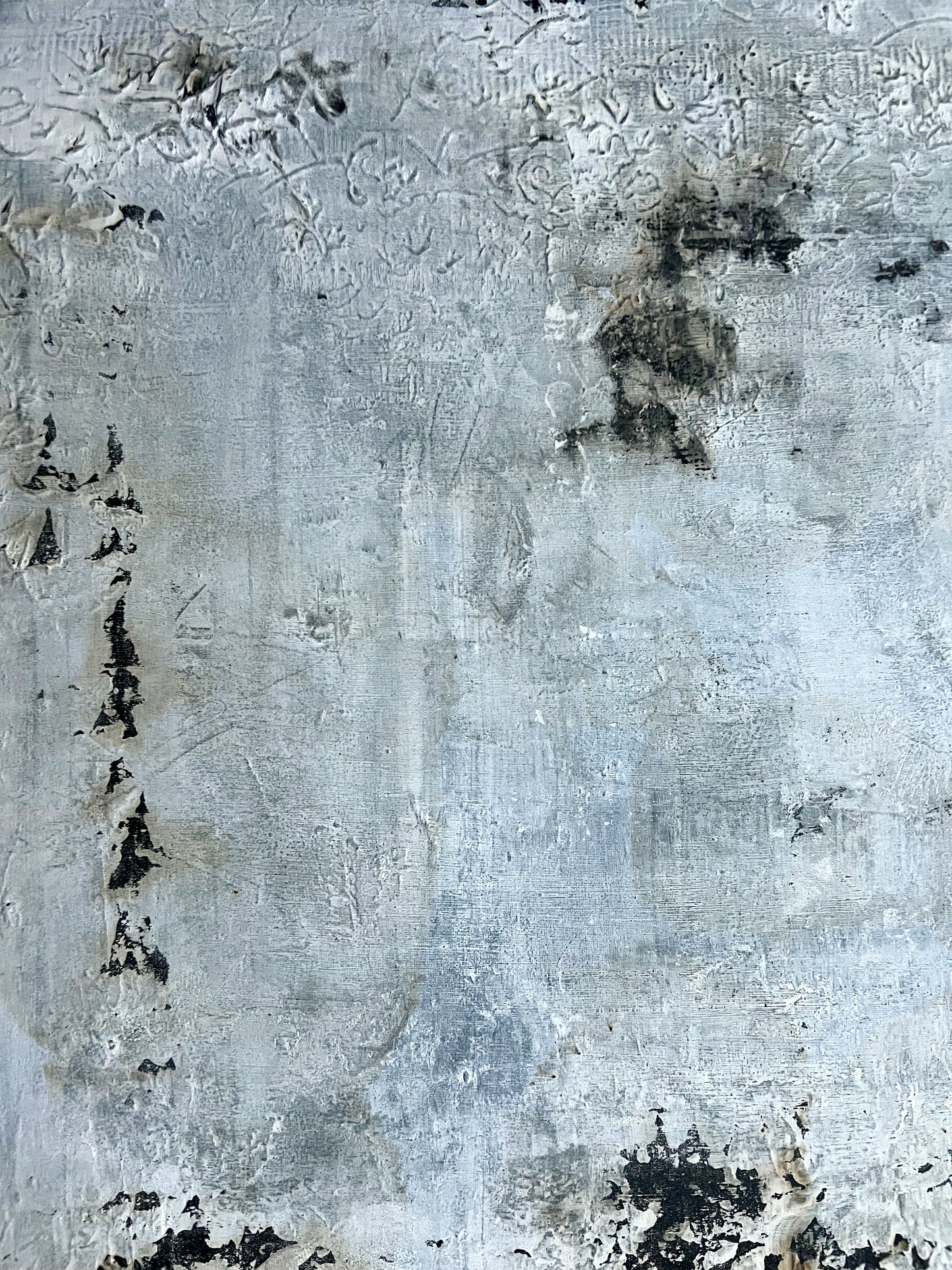 Fault Line | Original Textured Abstract Painting by Sergio Aranda I 40" x 32" Inches