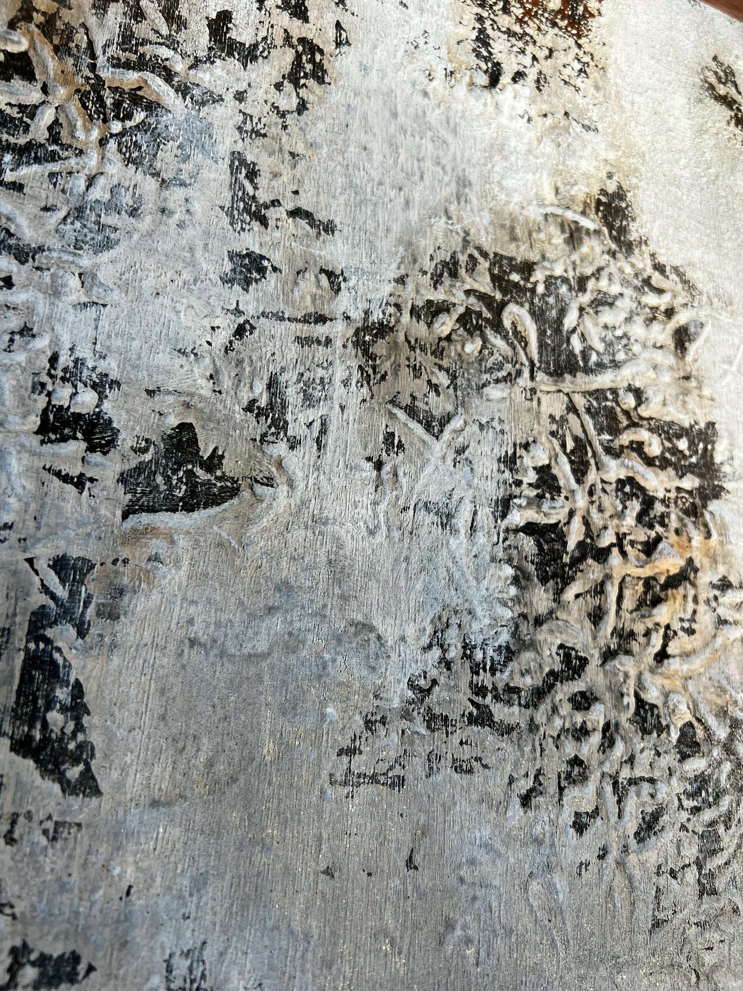 Submerged Echoes | Original Mixed-Media Abstract Canvas | 31.5" x 31.5"