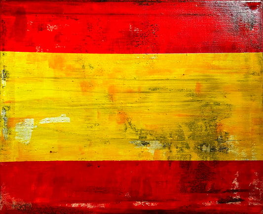 Spanish Flag F12 - Handcrafted 3D Historical Corrosion Design 2026