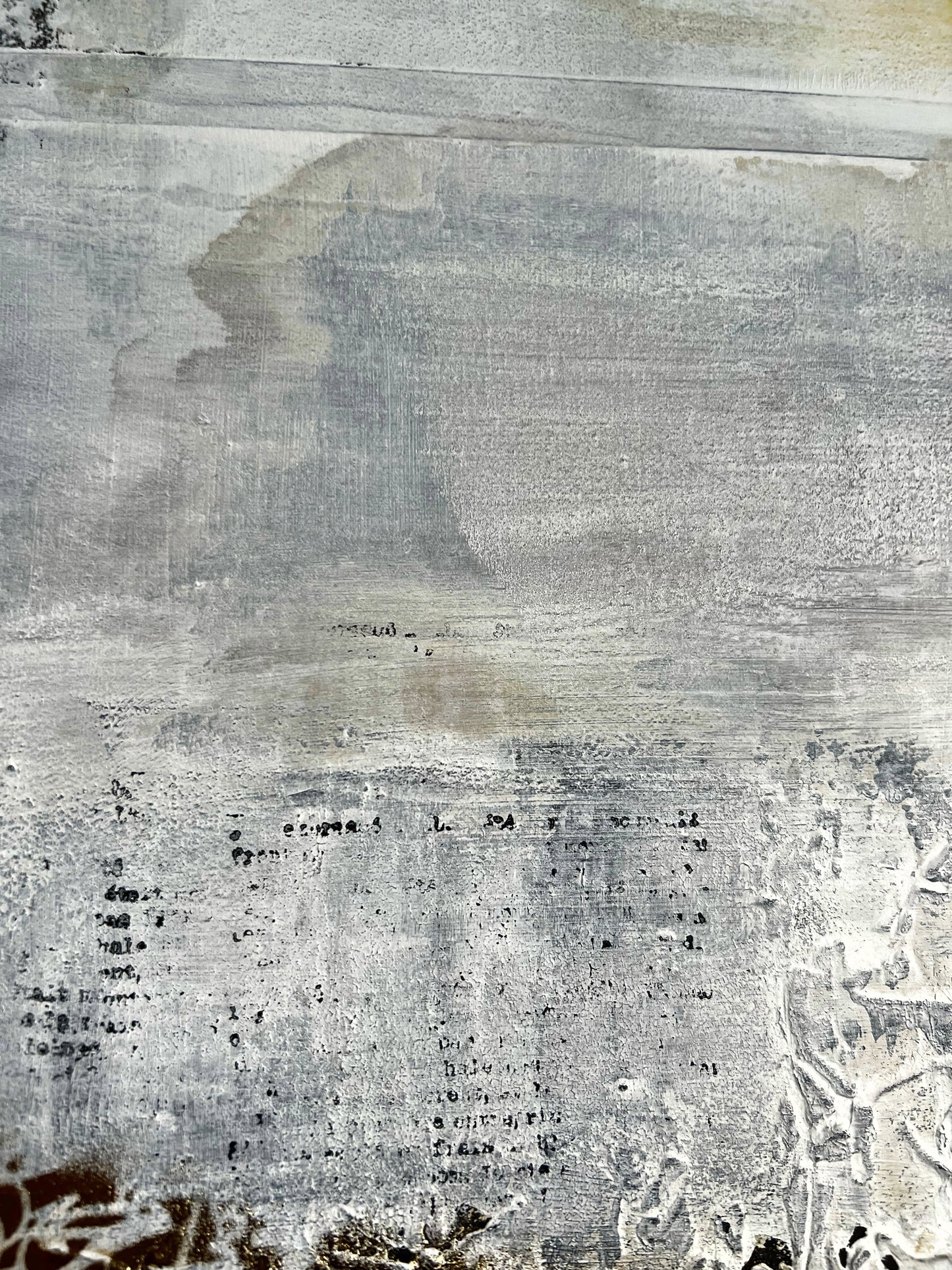 Silent Relief | Original Minimalist Abstract Painting 40 × 40 cm | Sergio Aranda