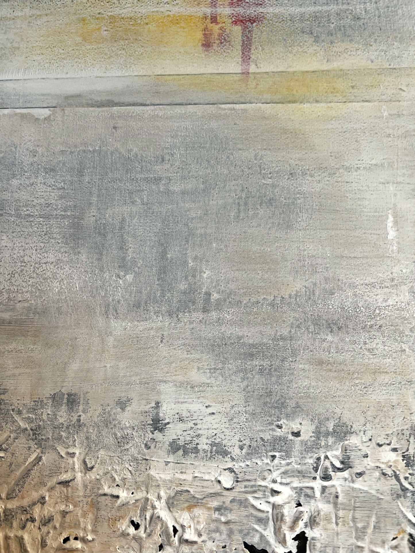 Silent Relief | Original Minimalist Abstract Painting 40 × 40 cm | Sergio Aranda