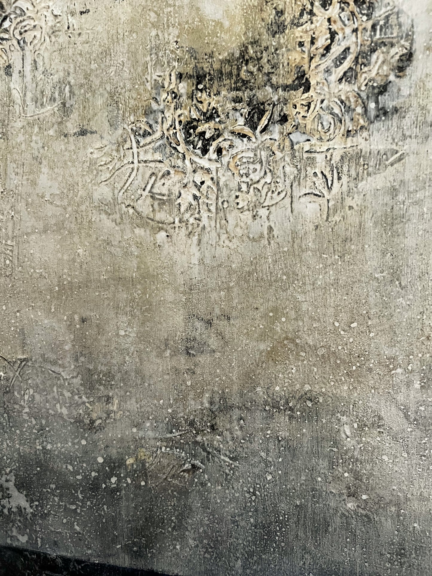 Ground State – Original Contemporary Textured Mixed Media Painting | 39.4 × 31.9 × 0.6 in | Sergio Aranda