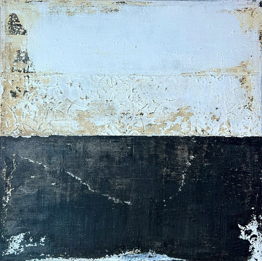 Barrio Alto – Original Geometric Wabi-Sabi Textured Painting | 20x20"