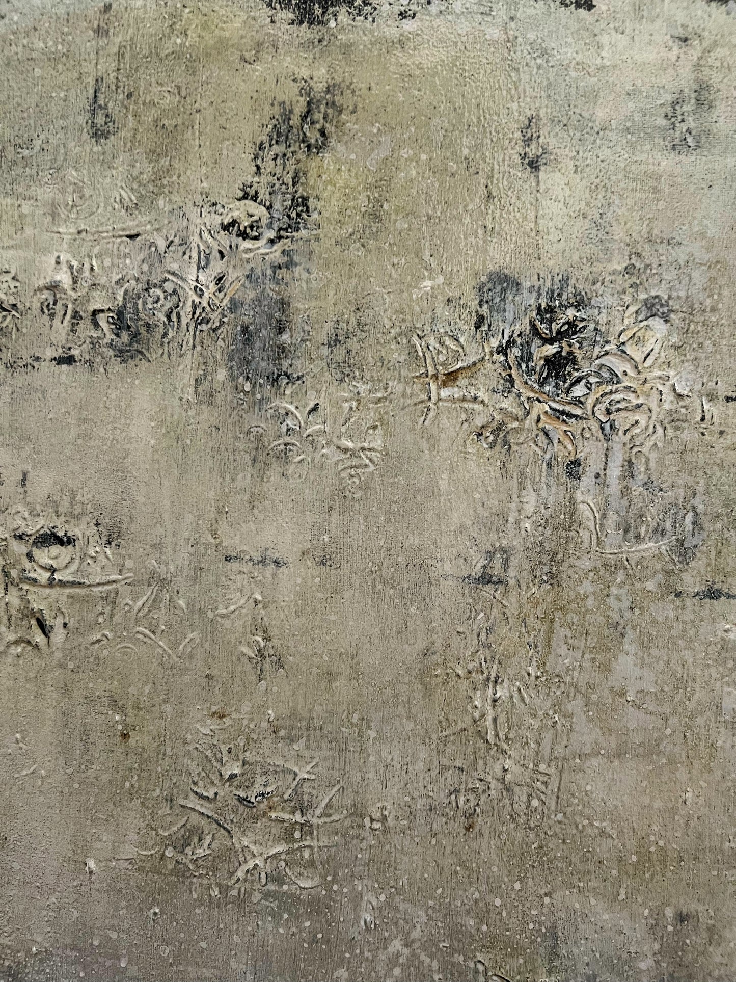 Ground State – Original Contemporary Textured Mixed Media Painting | 39.4 × 31.9 × 0.6 in | Sergio Aranda