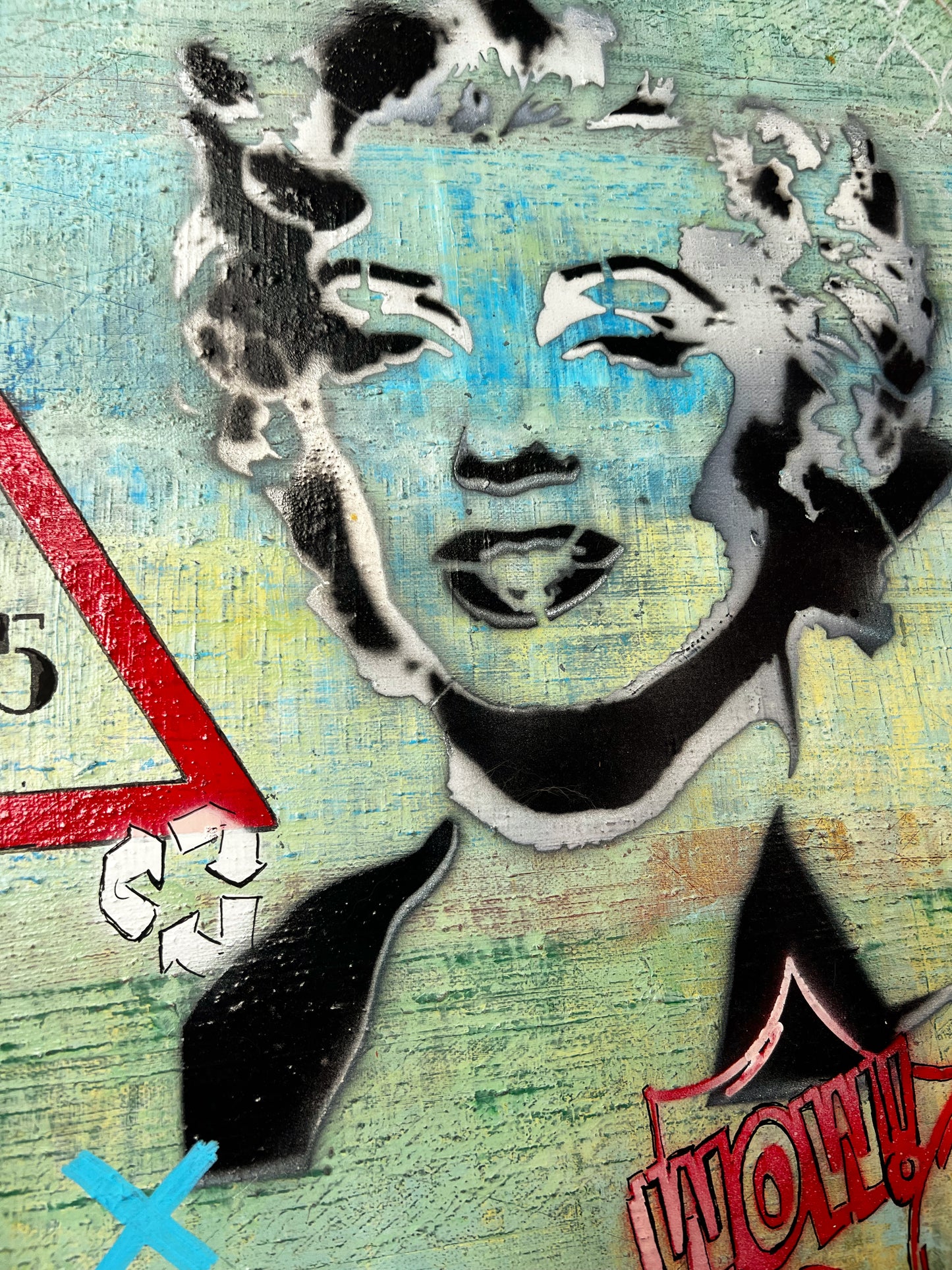 No. 5 – Original Contemporary Mixed Media Painting by Sergio Aranda