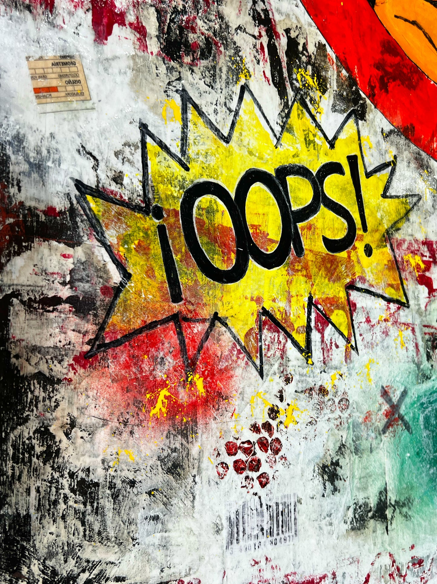 Not Today | Original Neo Pop Art Painting on Wood Panel | Sergio Aranda
