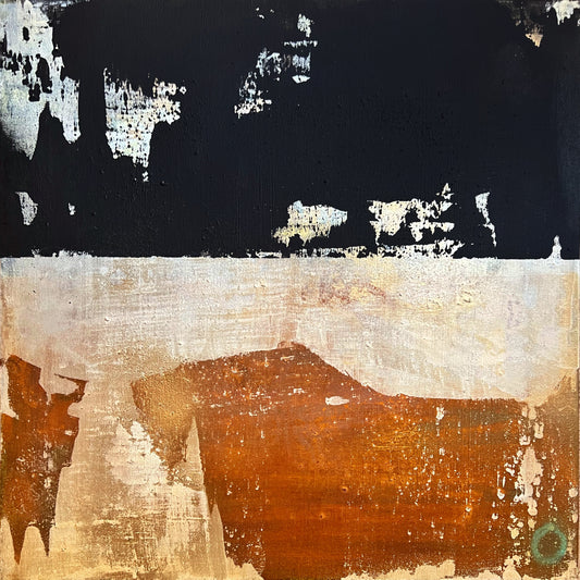 Gravity and Grace – Original Wabi-Sabi Minimalist Textured Painting | 20x20"