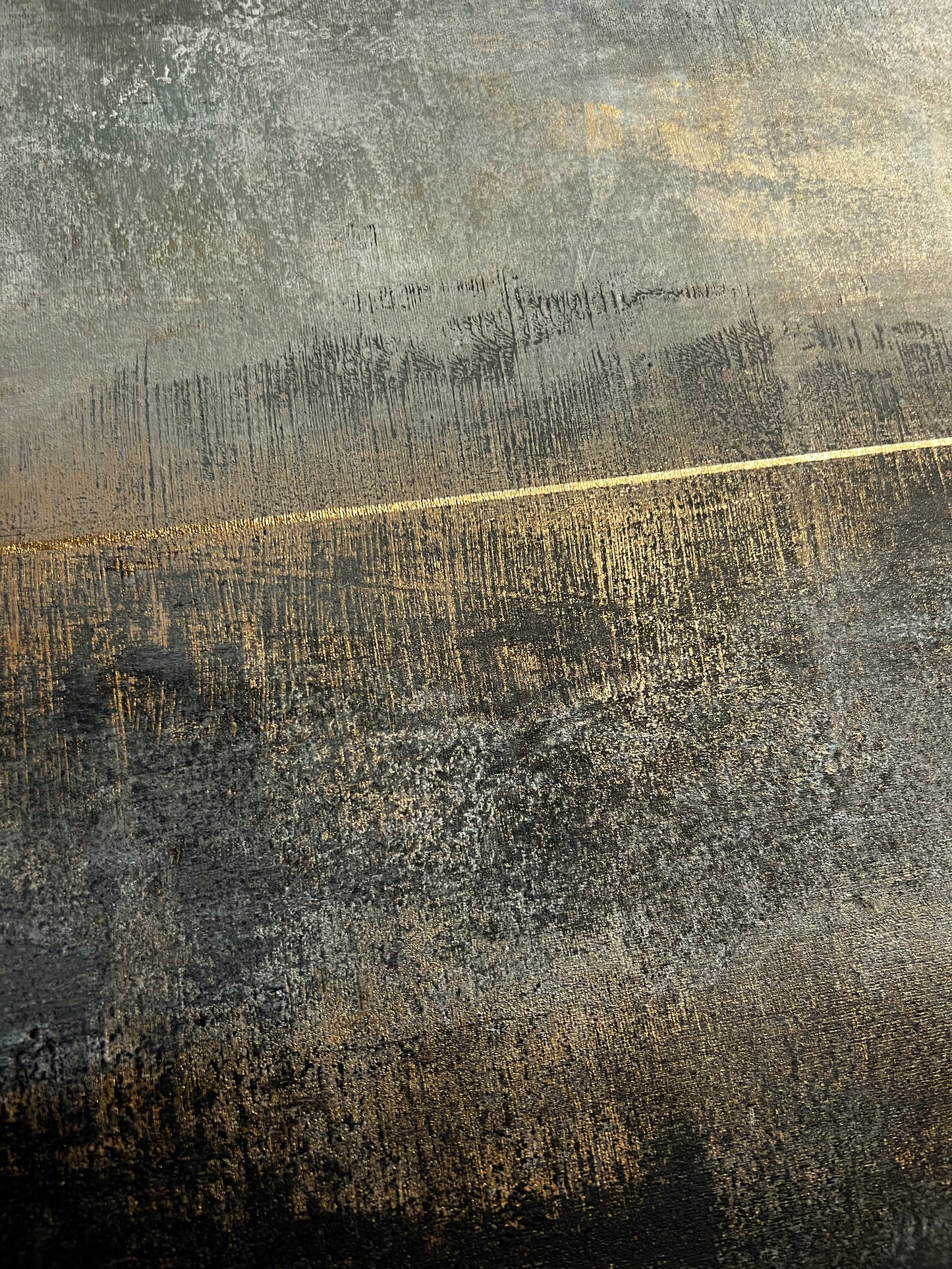 Aureum | Original Abstract Mixed Media Painting by Sergio Aranda