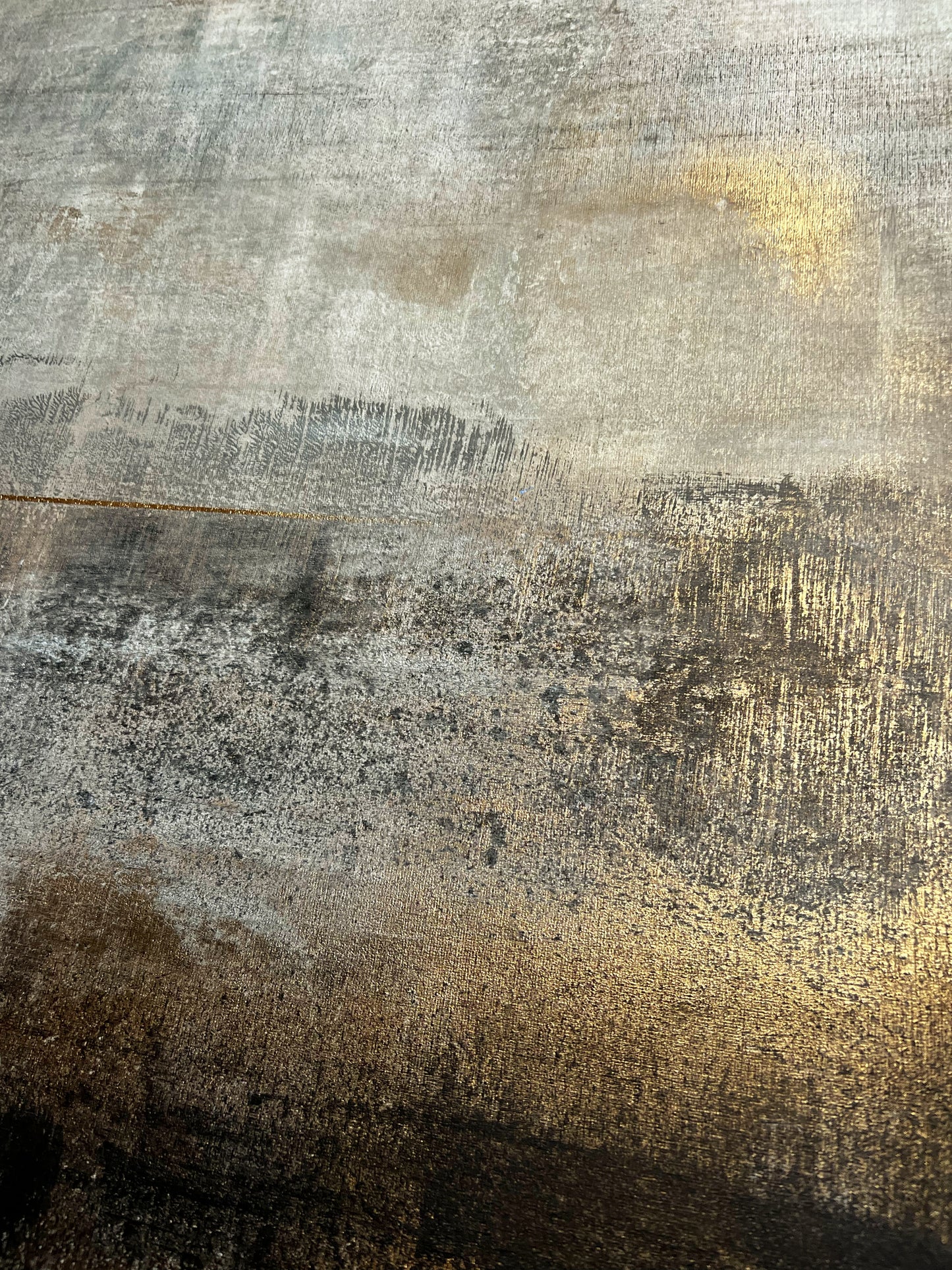 Aureum | Original Abstract Mixed Media Painting by Sergio Aranda