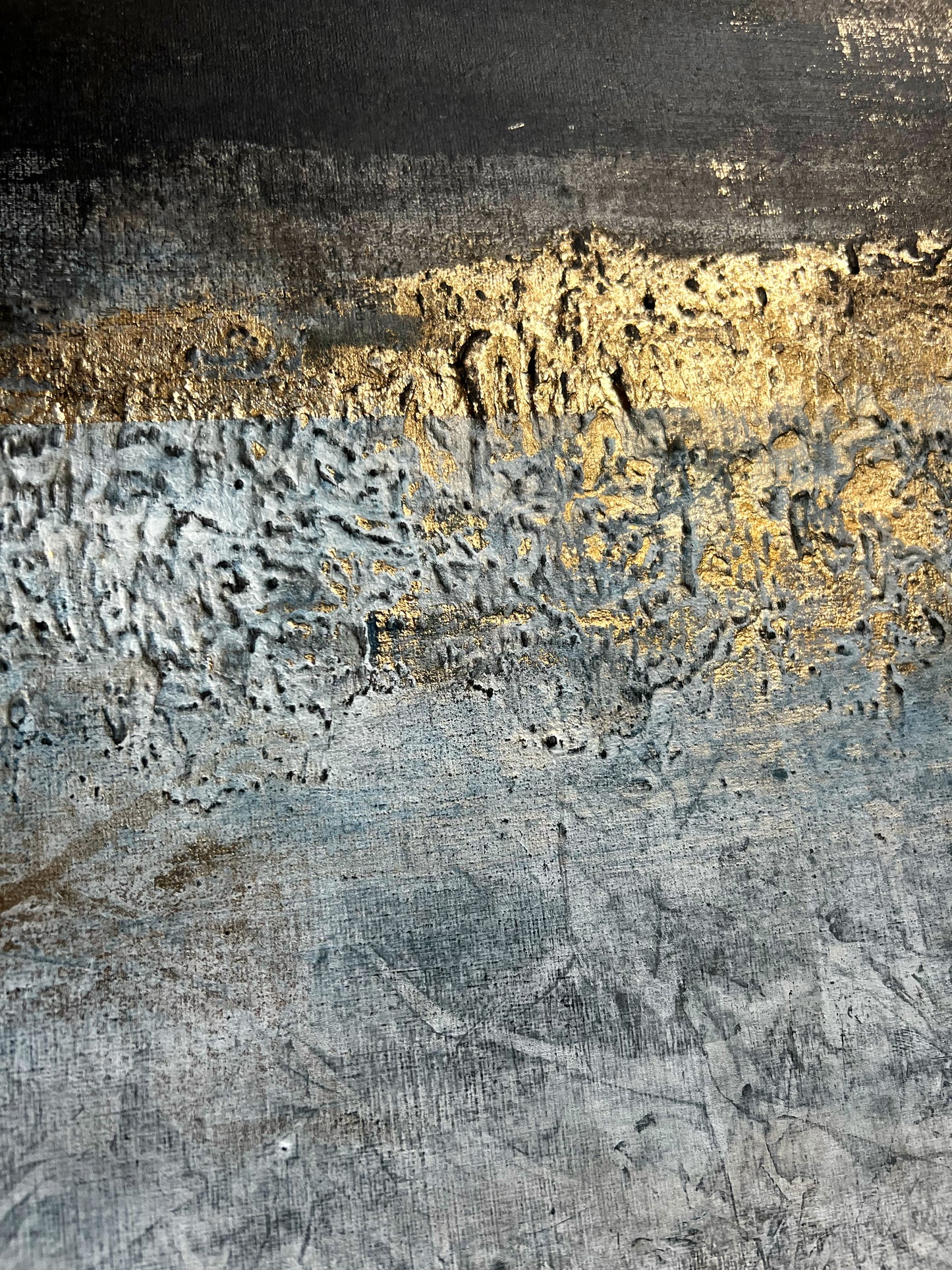 Aureum | Original Abstract Mixed Media Painting by Sergio Aranda