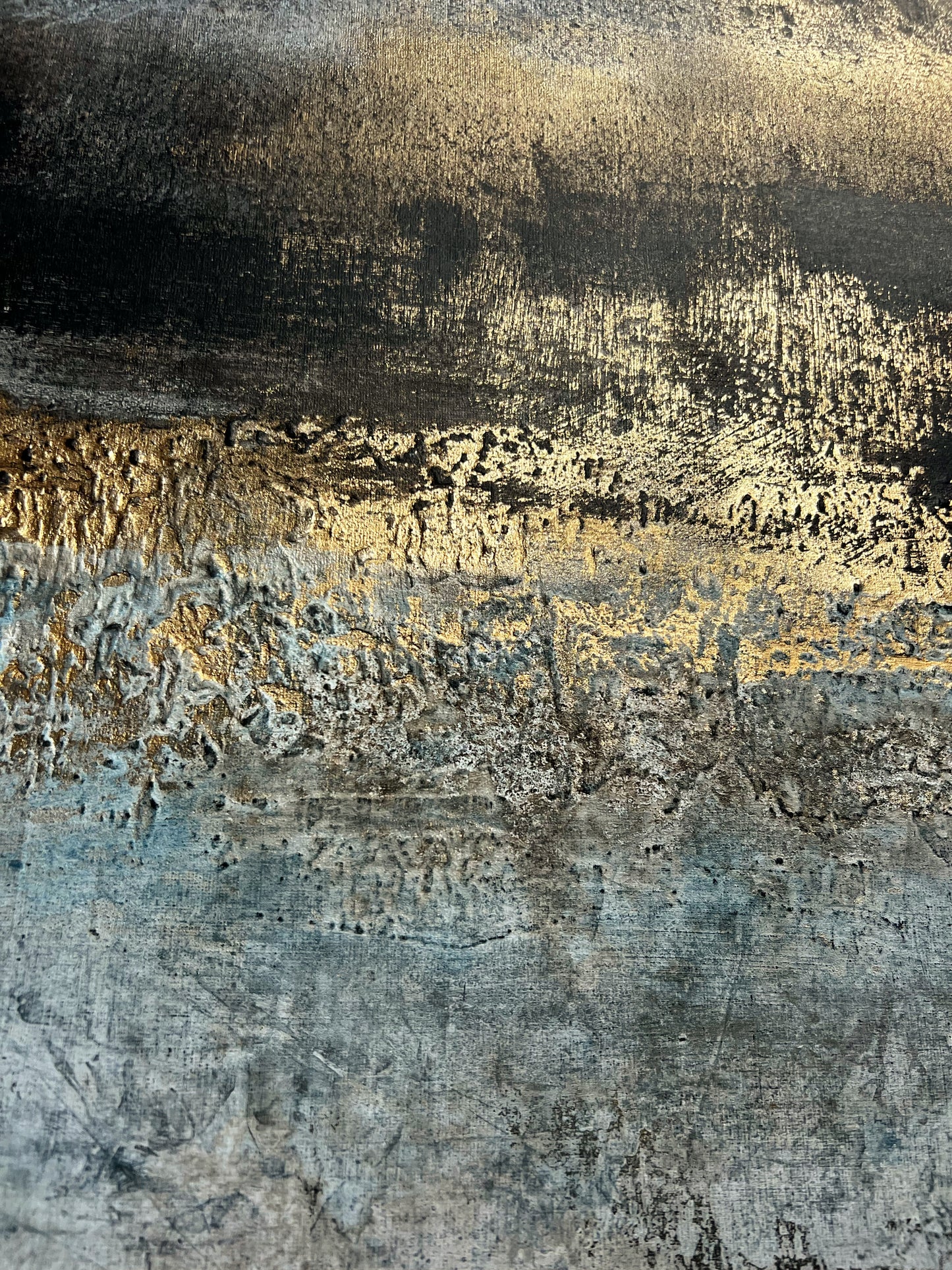 Aureum | Original Abstract Mixed Media Painting by Sergio Aranda