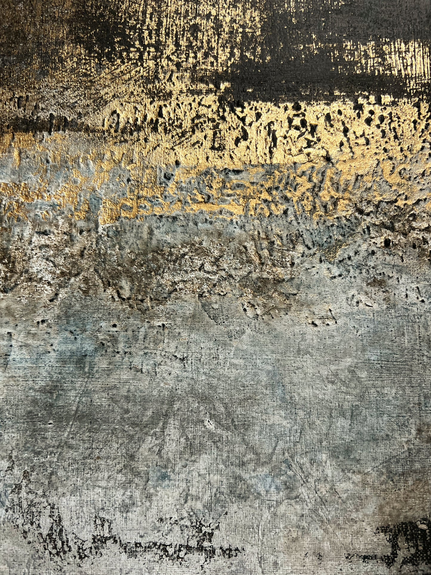 Aureum | Original Abstract Mixed Media Painting by Sergio Aranda