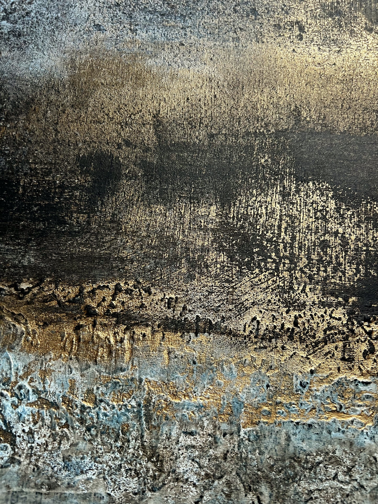 Aureum | Original Abstract Mixed Media Painting by Sergio Aranda