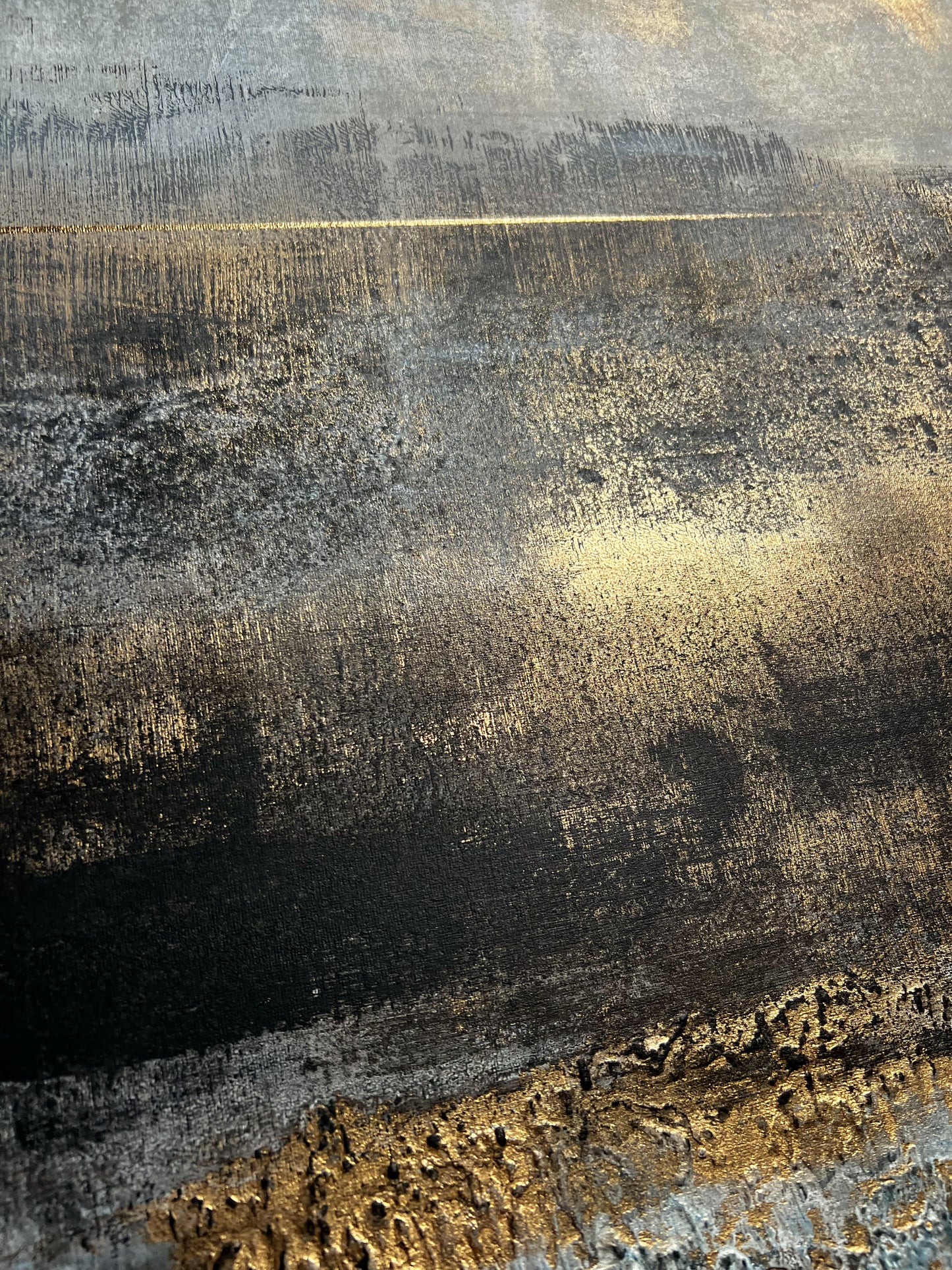 Aureum | Original Abstract Mixed Media Painting by Sergio Aranda