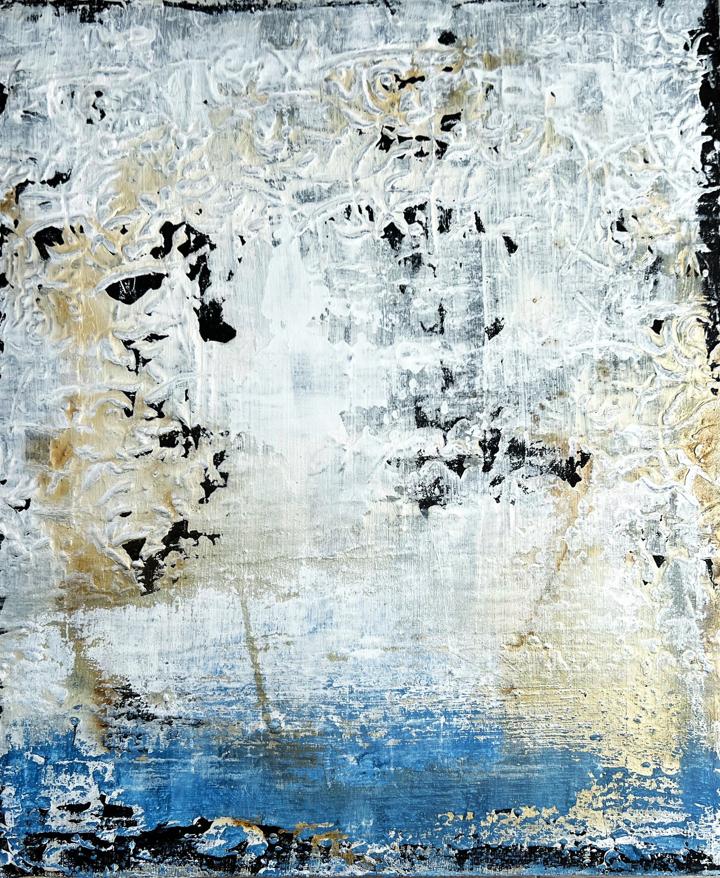 Architecture of Silence | Textured Abstract Art – Sergio Aranda