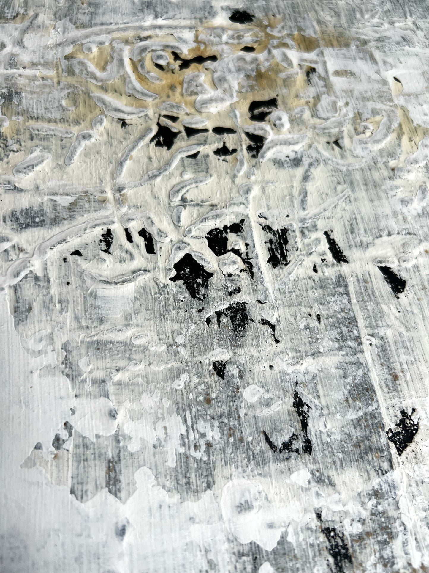 Architecture of Silence | Textured Abstract Art – Sergio Aranda