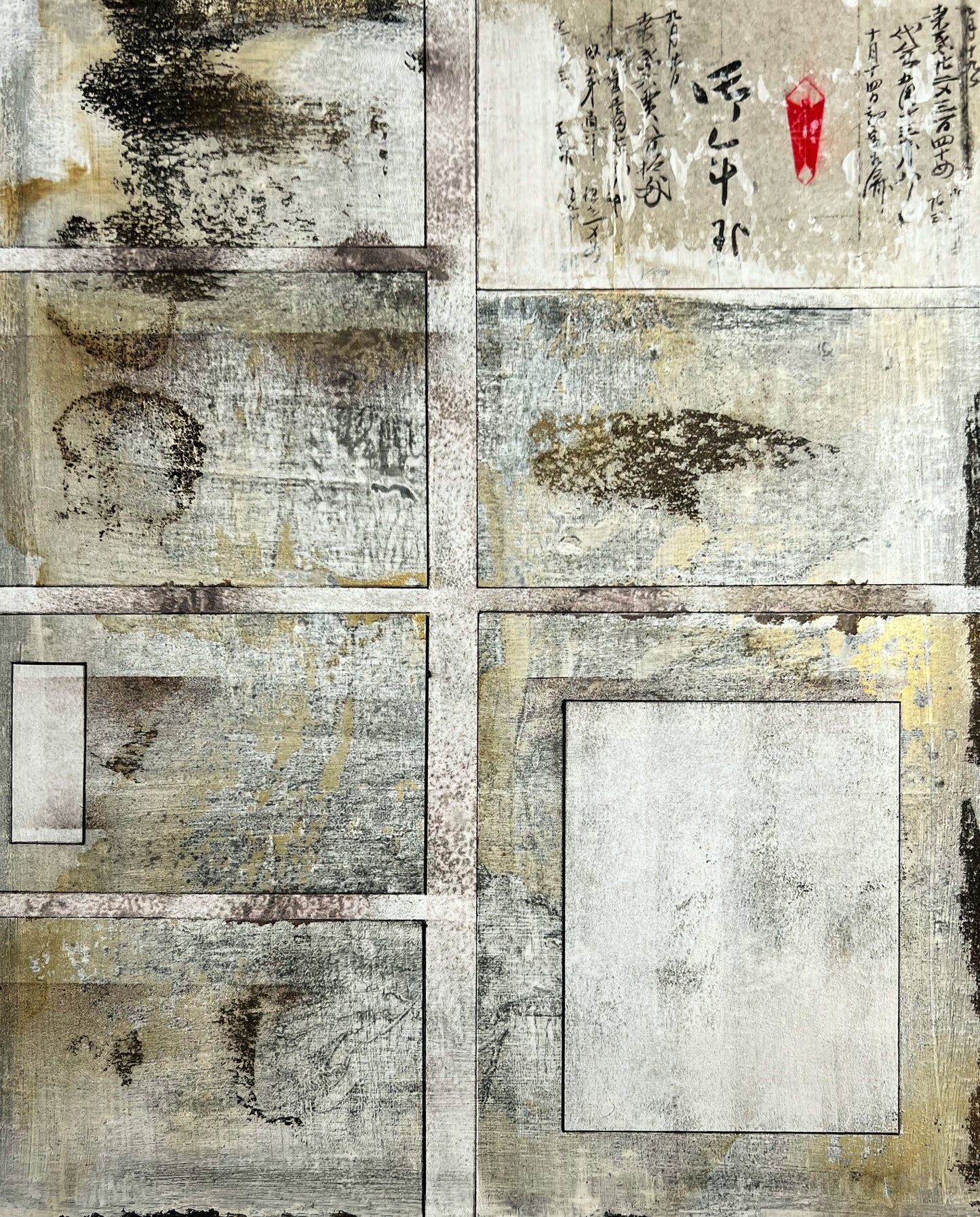 Fragments of Stillness | Japanese Mixed Media Art – Sergio Aranda