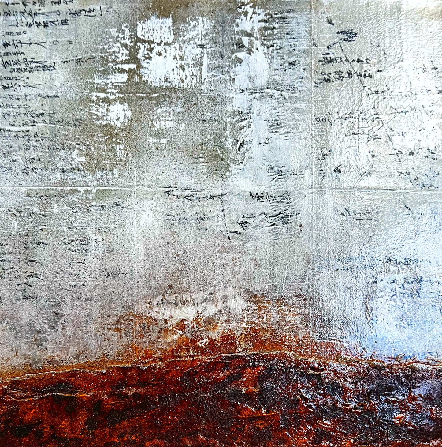 Rust & Gold | Original Textured Abstract Art | Sergio Aranda