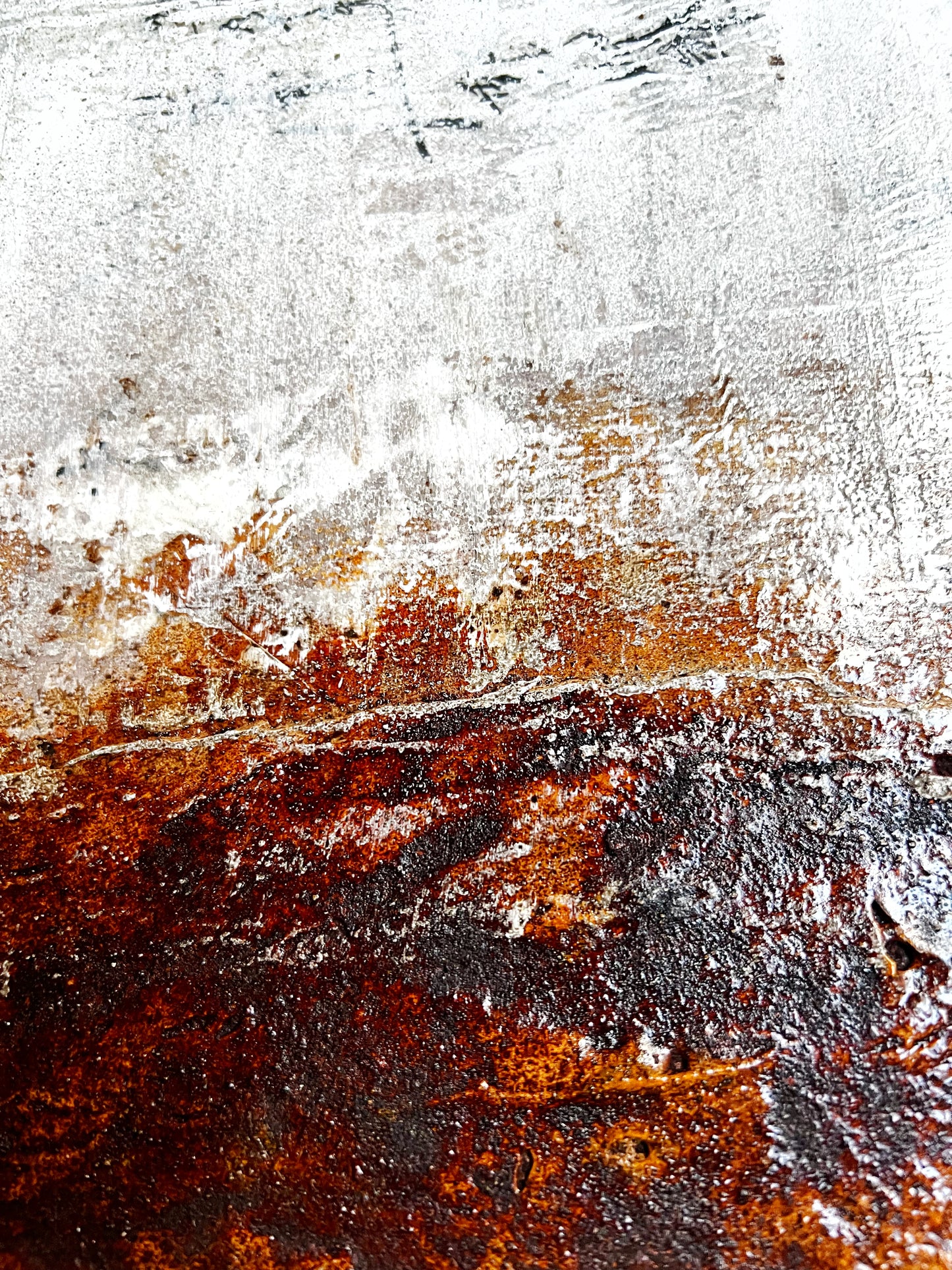 Rust & Gold | Original Textured Abstract Art | Sergio Aranda