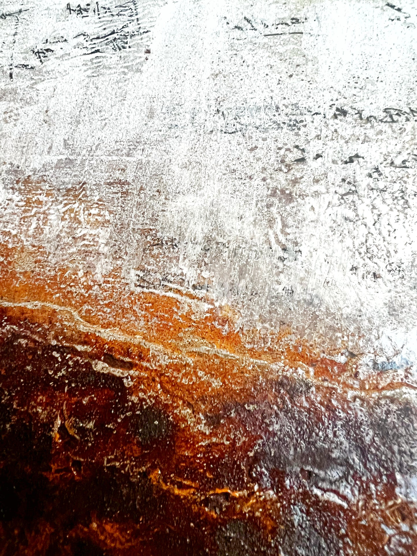 Rust & Gold | Original Textured Abstract Art | Sergio Aranda